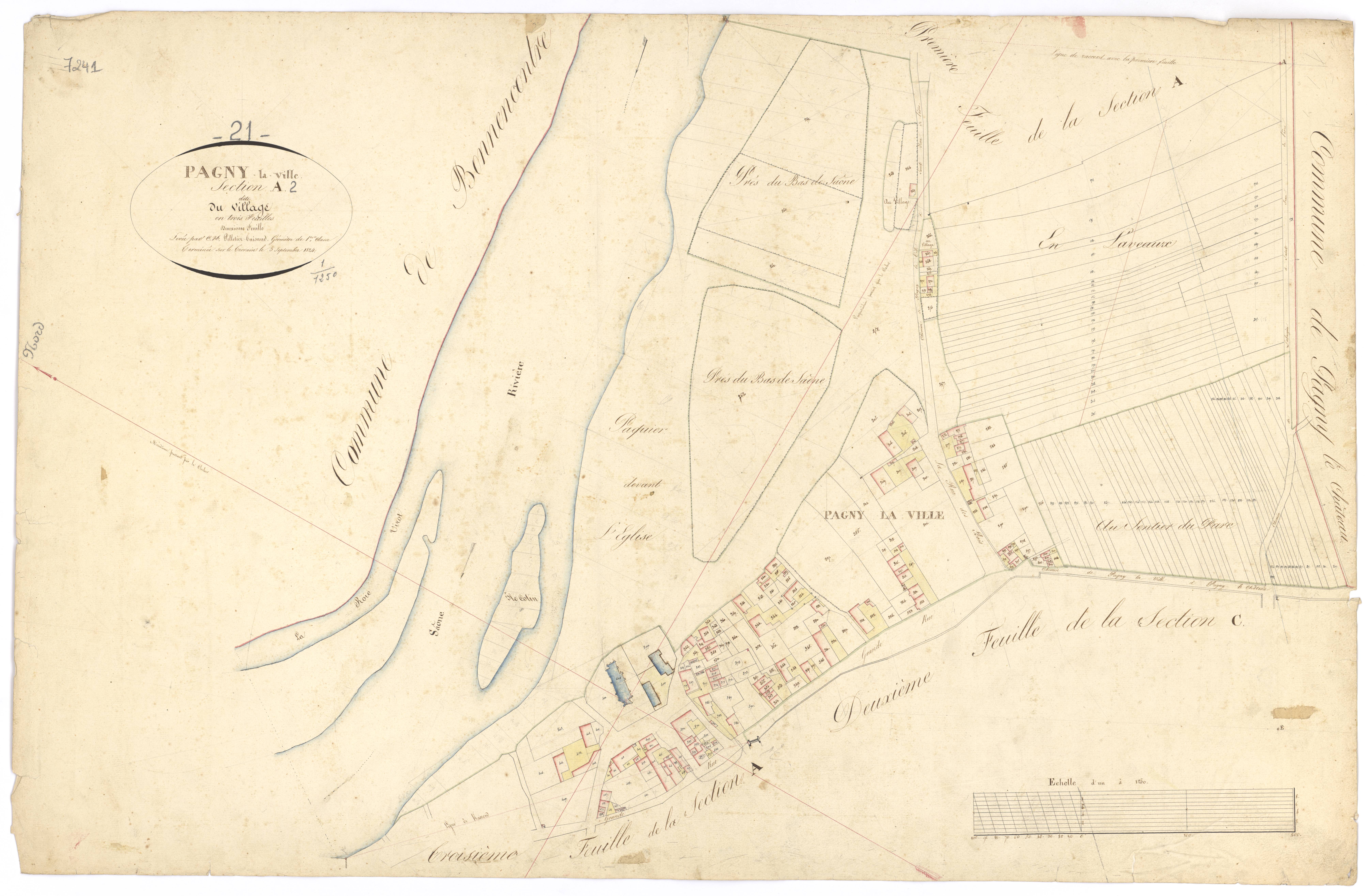 Pagny-la-Ville - Section A2 - 3 P PLAN 473/3