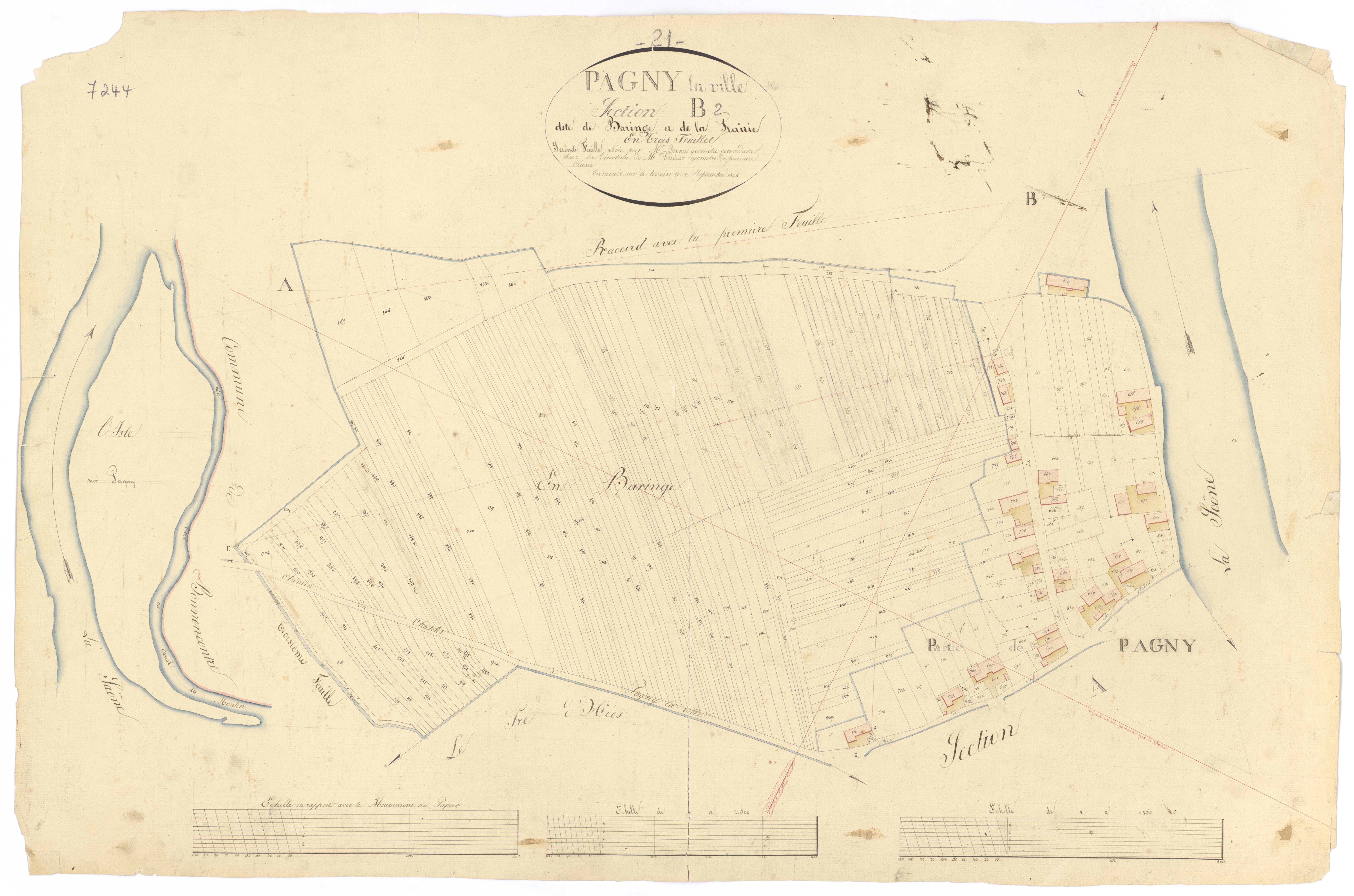 Pagny-la-Ville - Section B2 - 3 P PLAN 473/6