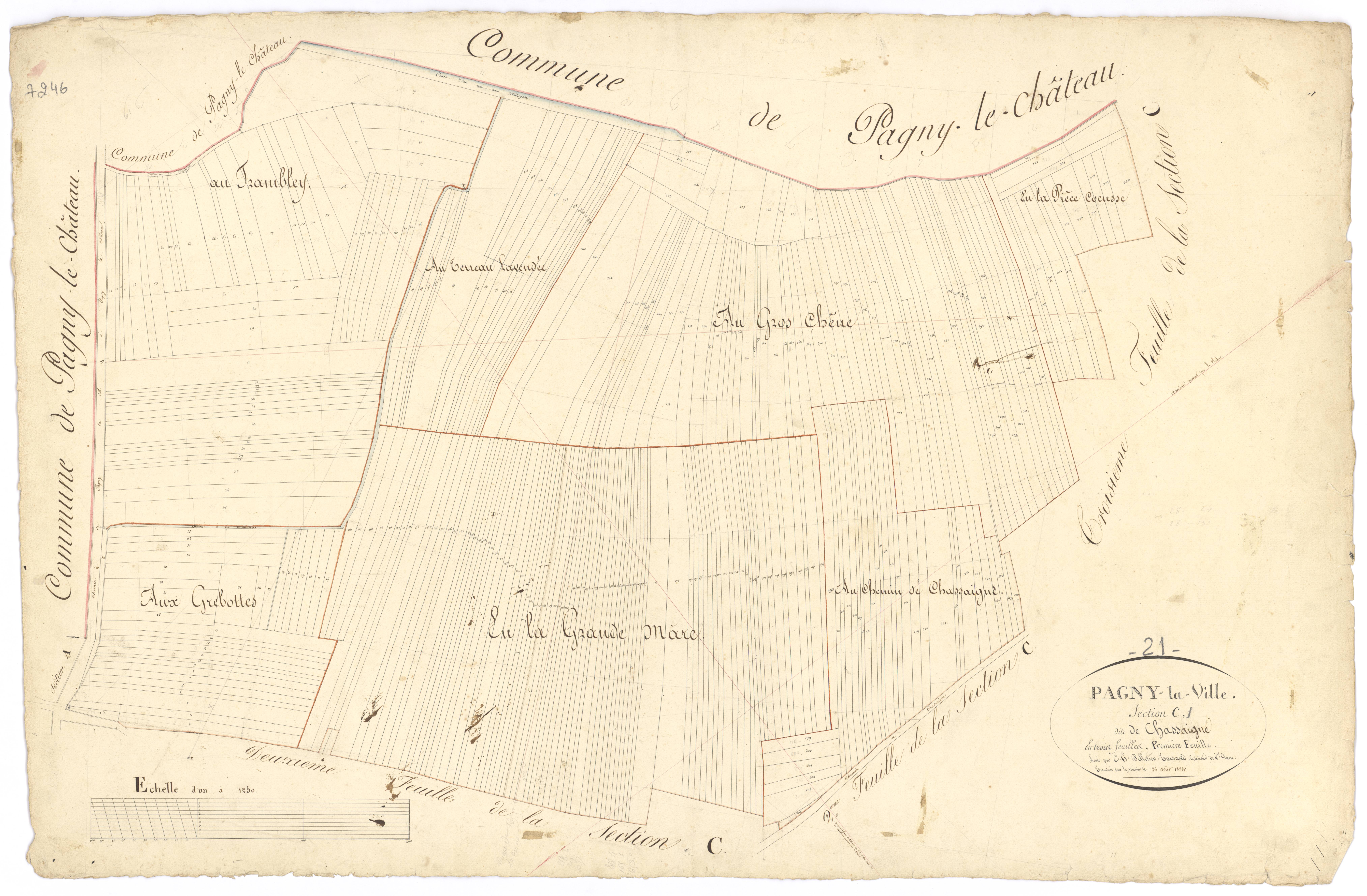 Pagny-la-Ville - Section C1 - 3 P PLAN 473/8