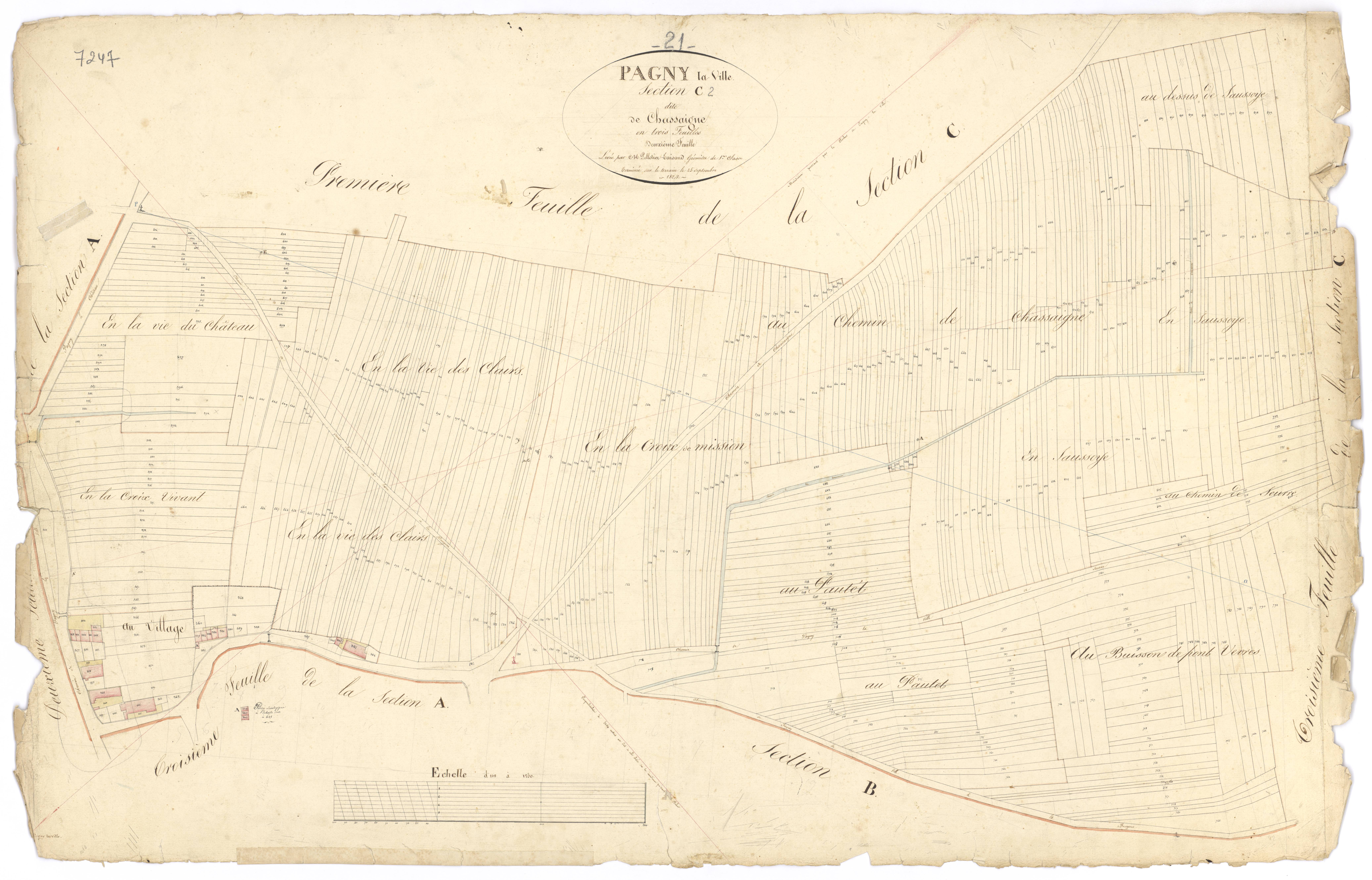 Pagny-la-Ville - Section C2 - 3 P PLAN 473/9