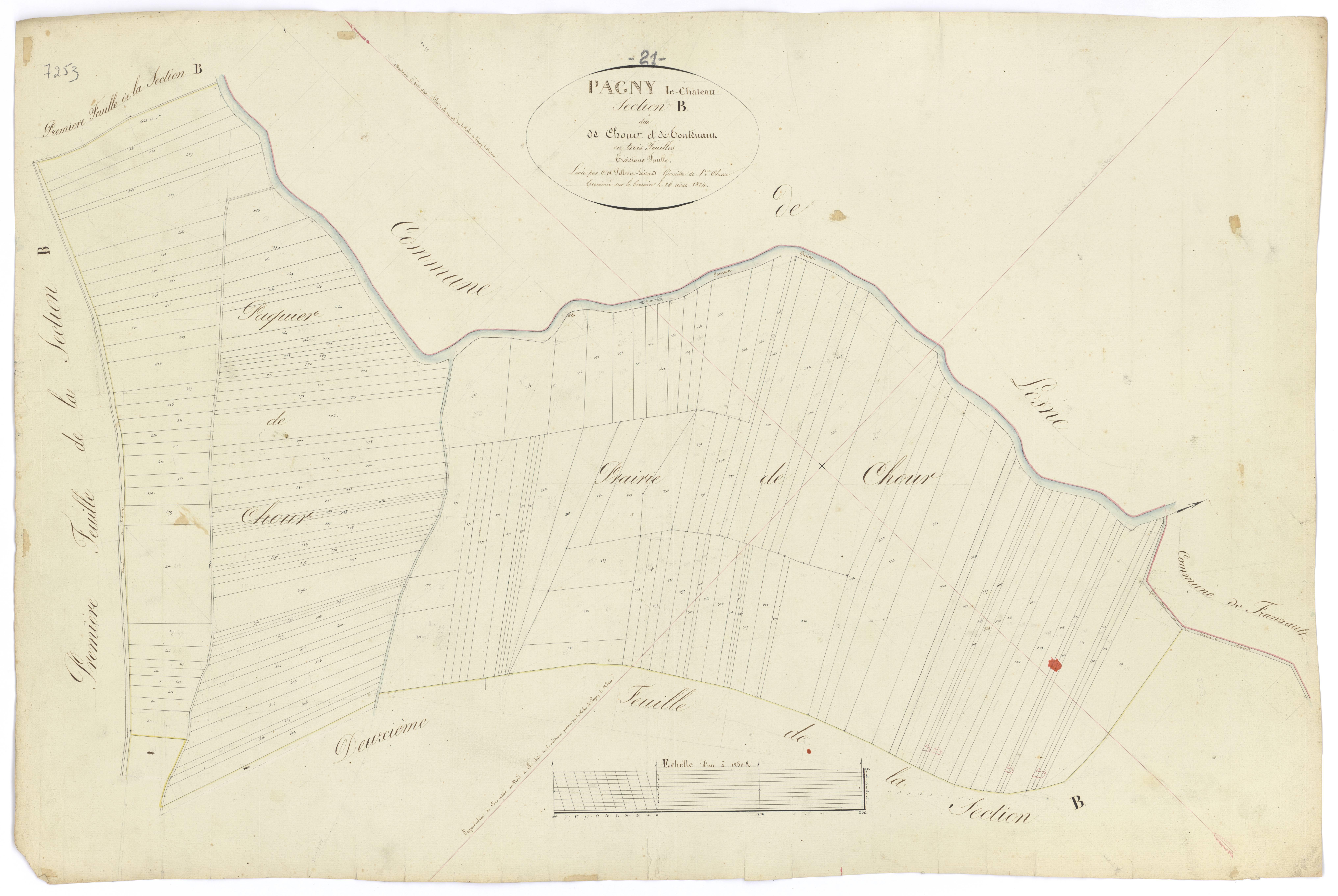 Pagny-le-Château - Section B3 - 3 P PLAN 474/5