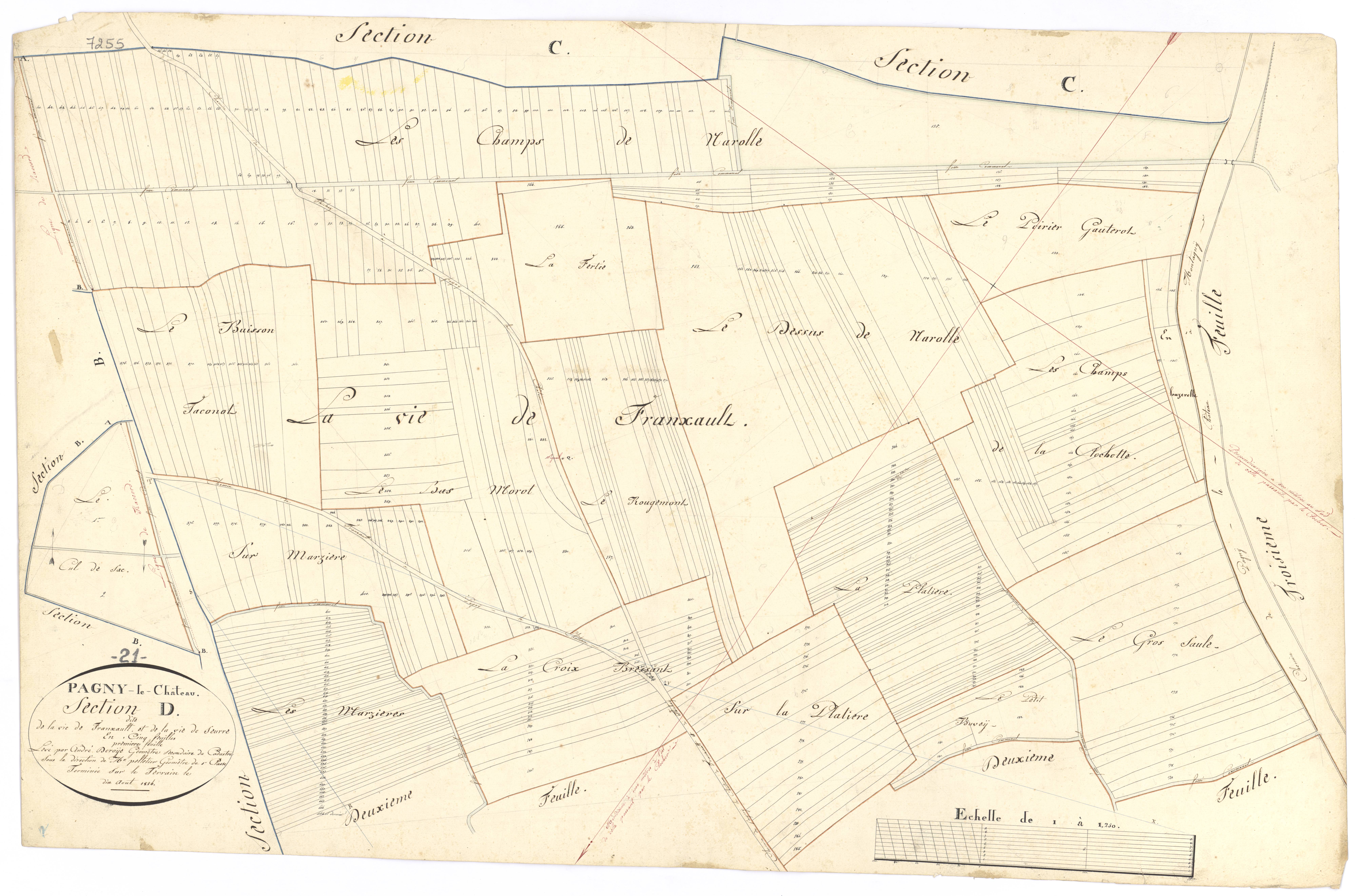 Pagny-le-Château - Section D1 - 3 P PLAN 474/7