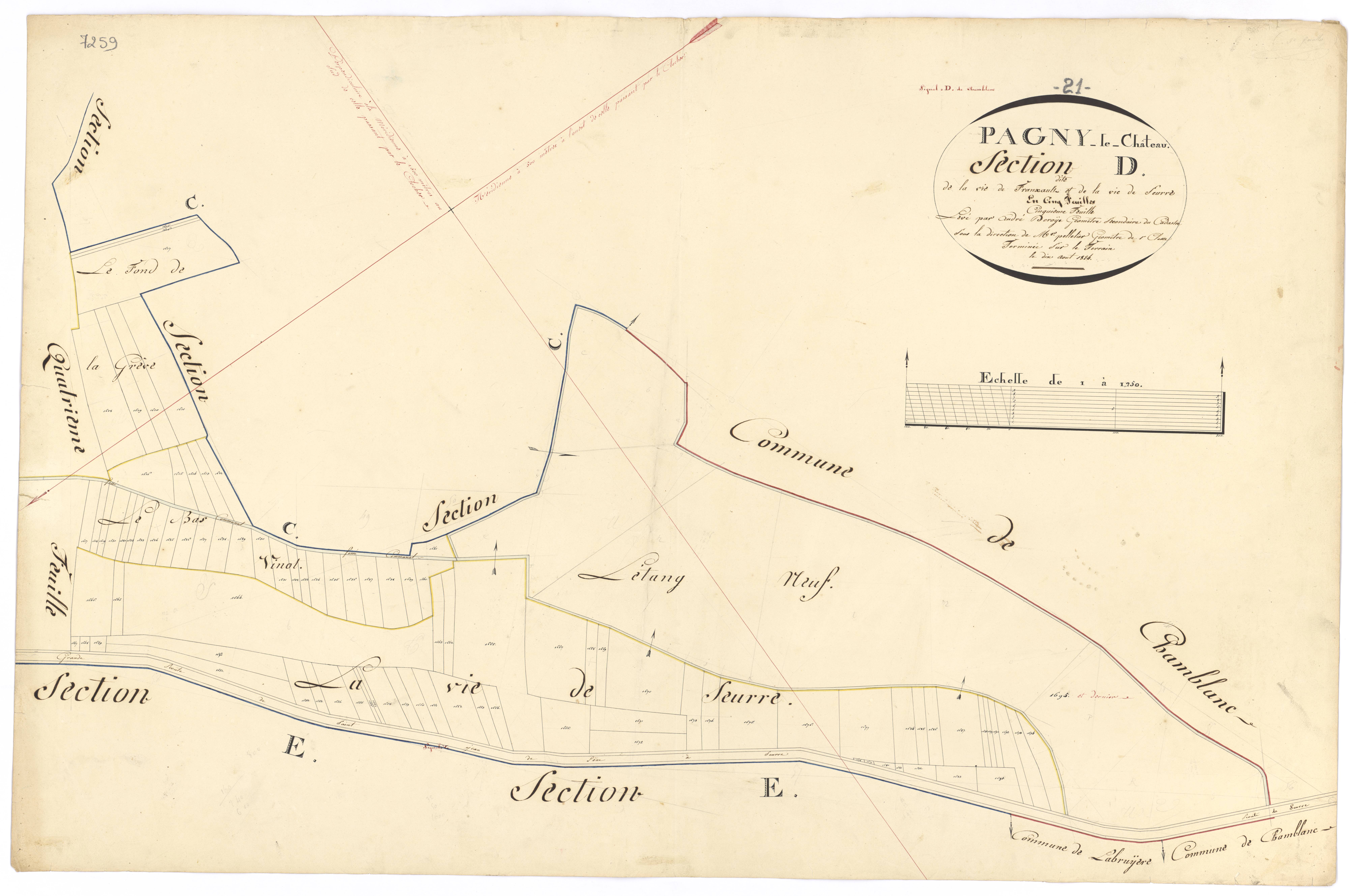 Pagny-le-Château - Section D5 - 3 P PLAN 474/11