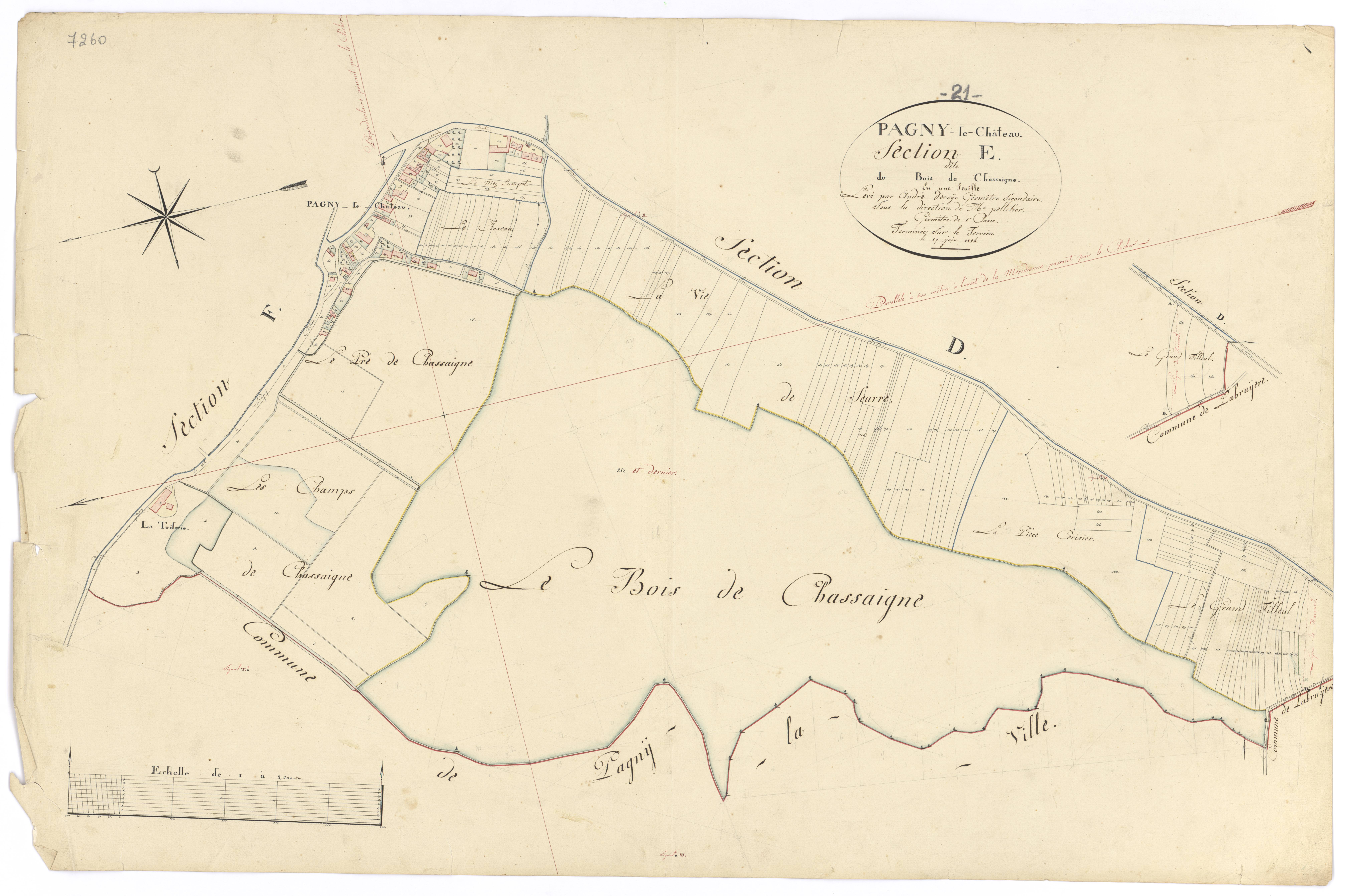 Pagny-le-Château - Section E - 3 P PLAN 474/12