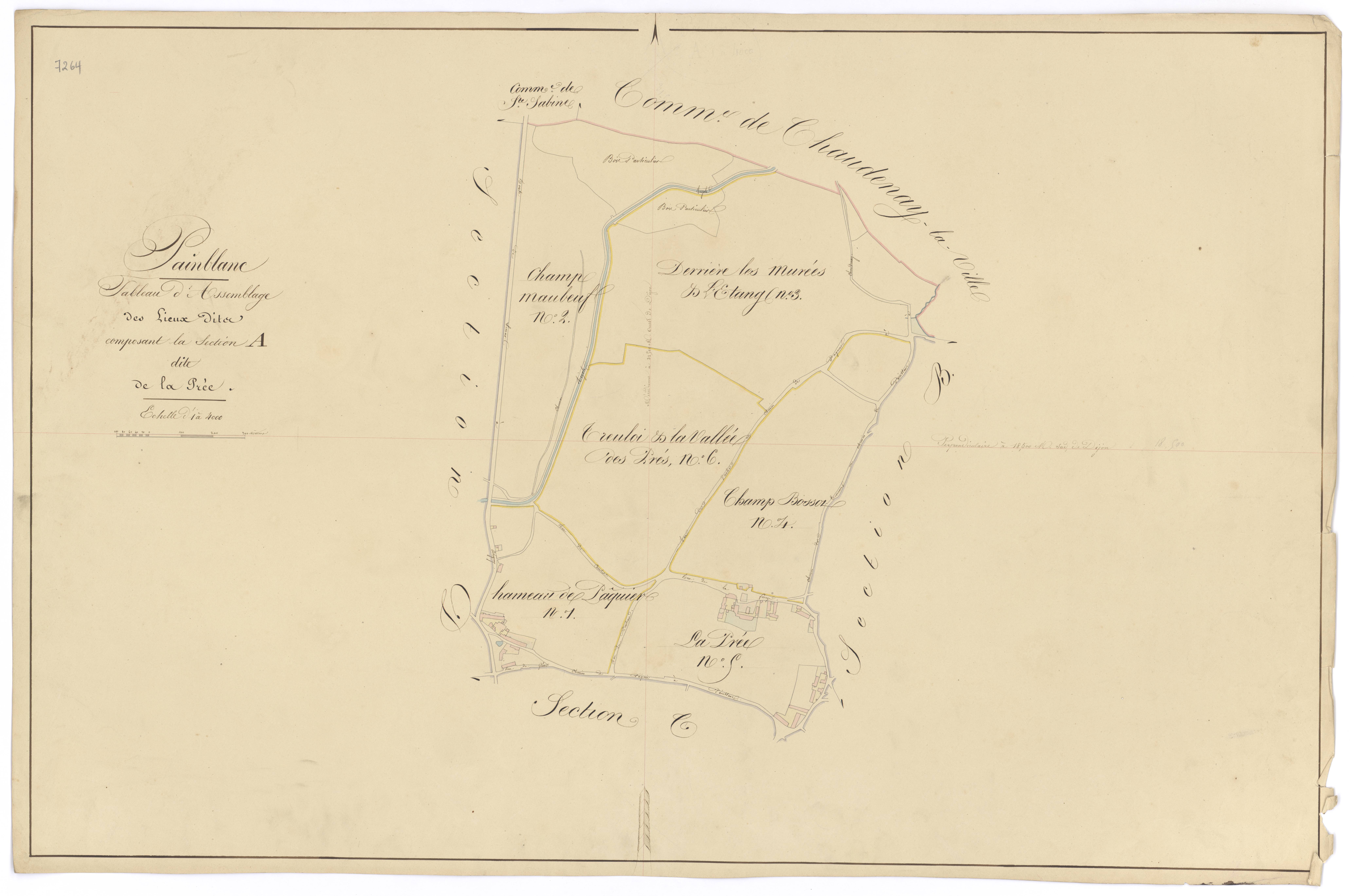 Painblanc - Section A (tableau d'assemblage) - 3 P PLAN 475/2