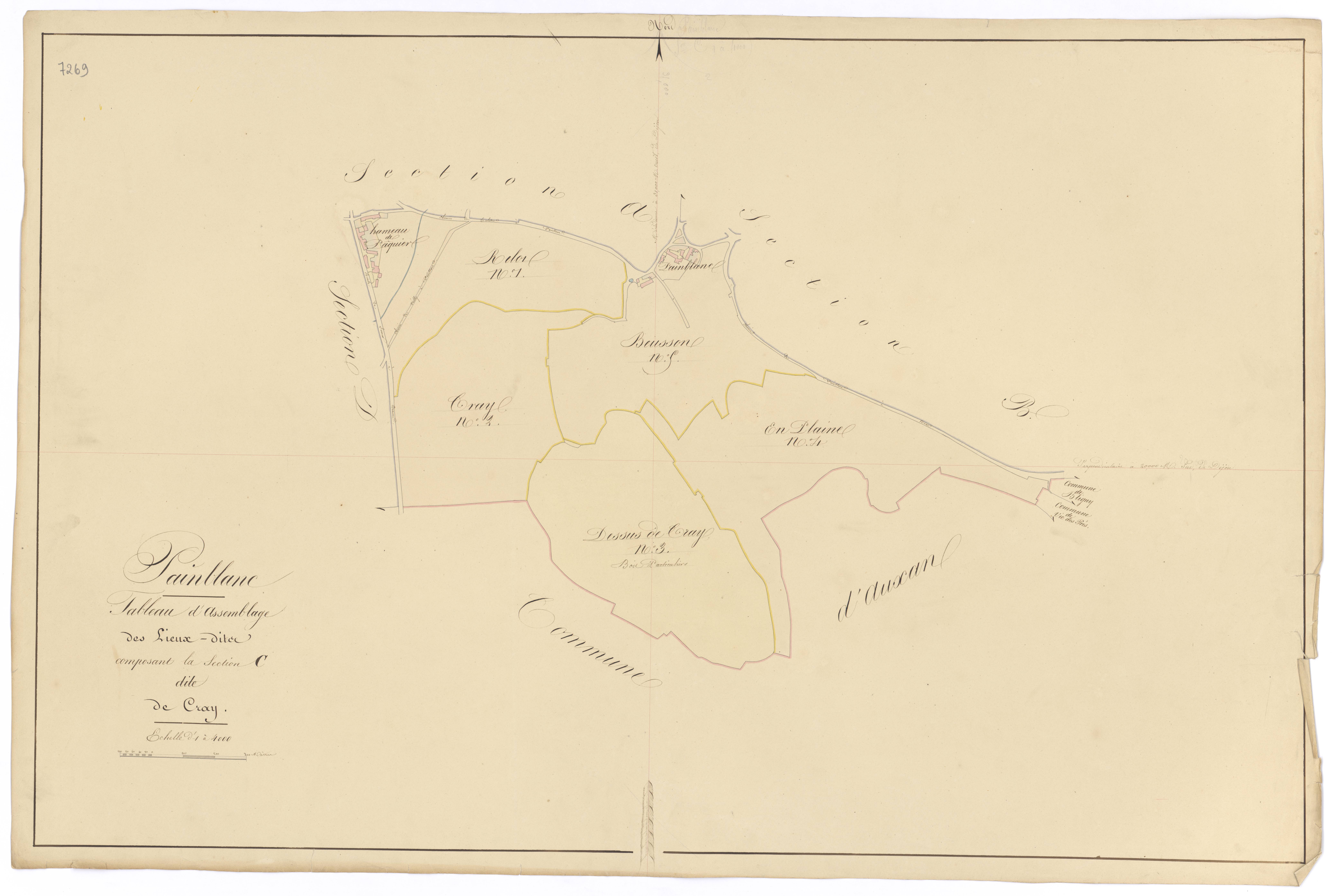 Painblanc - Section C (tableau d'assemblage) - 3 P PLAN 475/7