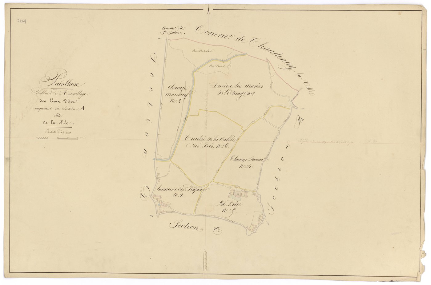 Painblanc - Section A (tableau d'assemblage) - 3 P PLAN 475/2