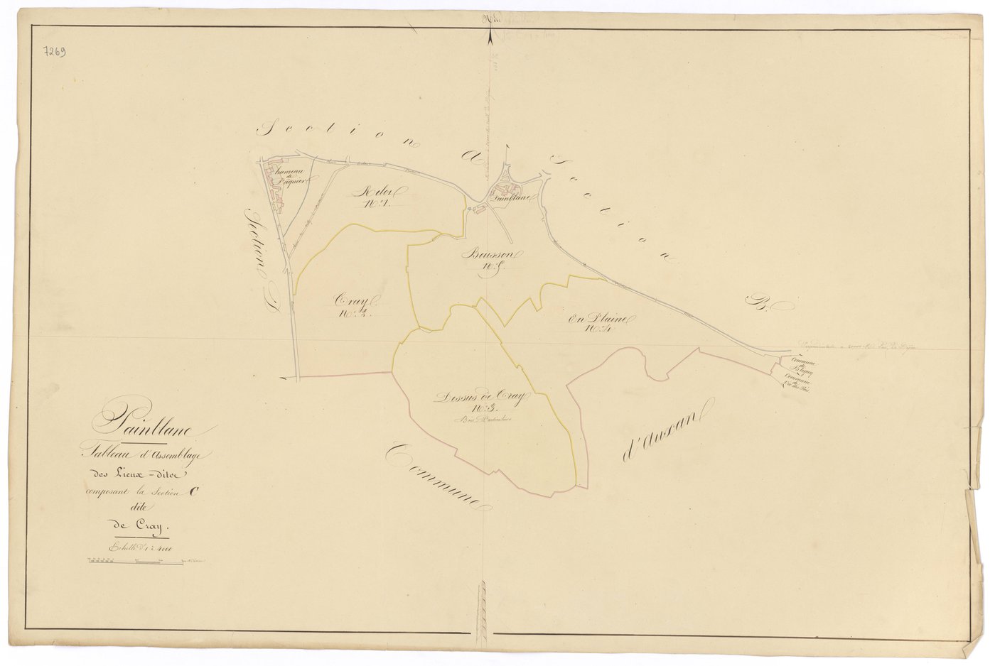 Painblanc - Section C (tableau d'assemblage) - 3 P PLAN 475/7