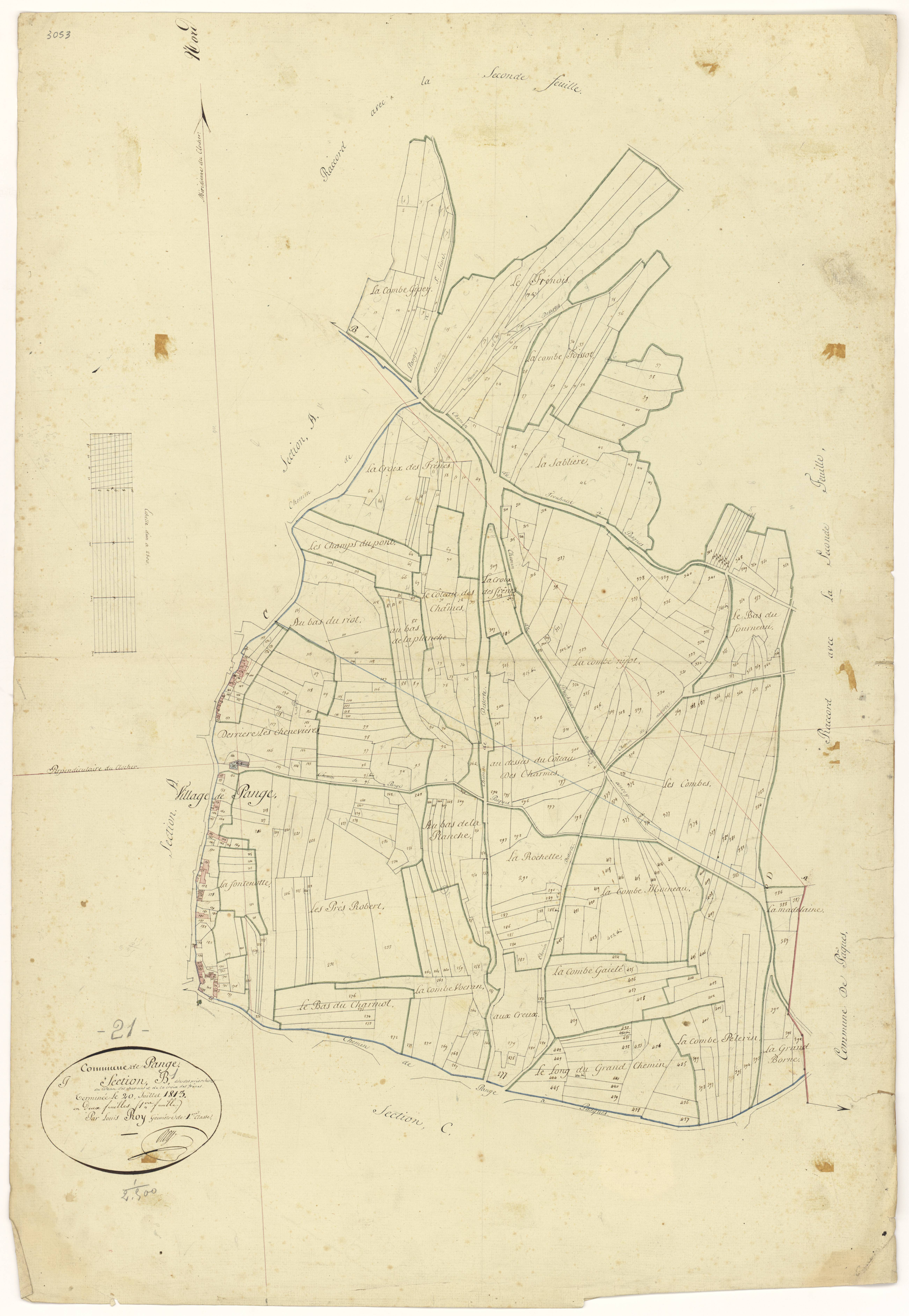 Panges - Section B1 - 3 P PLAN 476/3