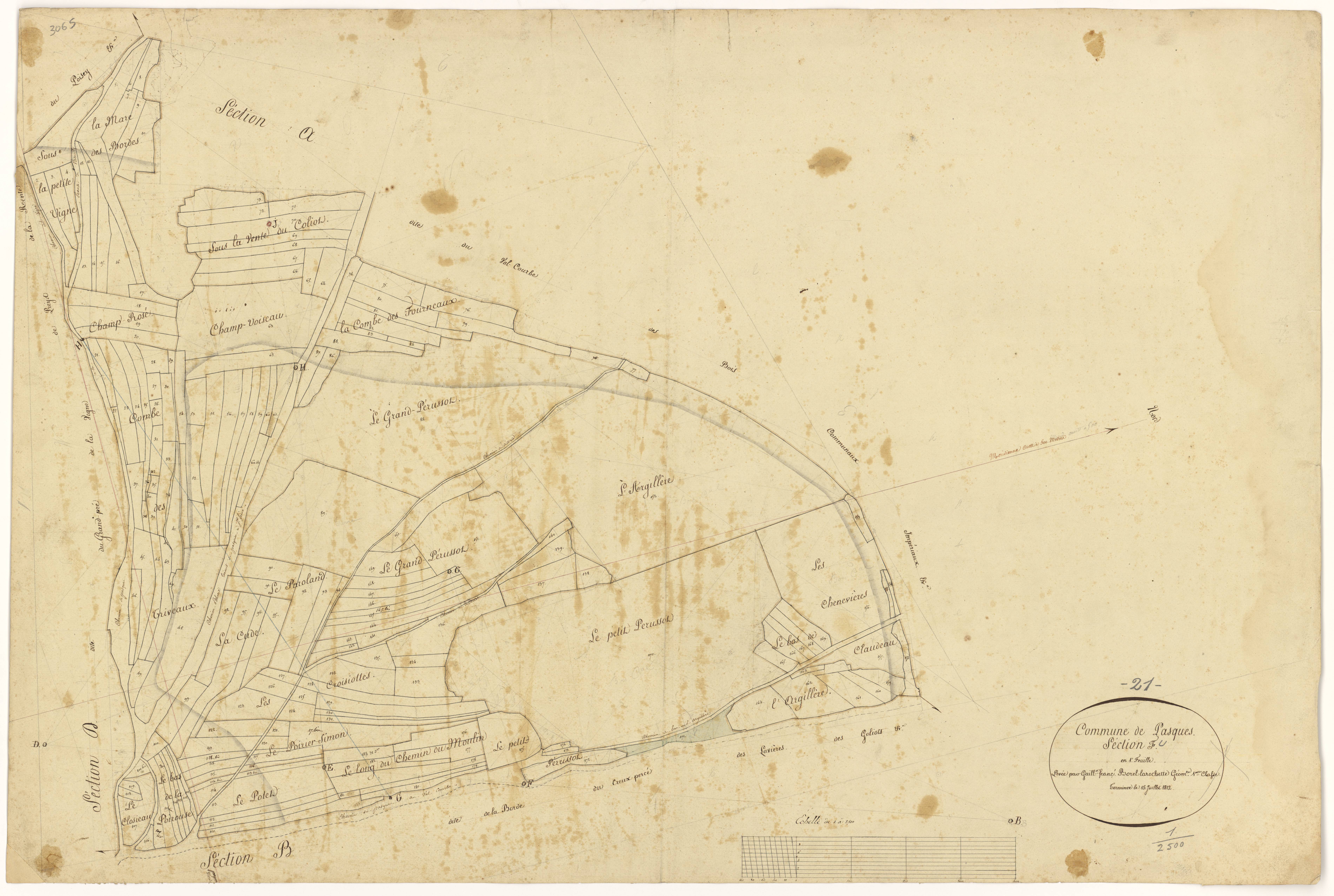 Pasques - Section F - 3 P PLAN 477/9