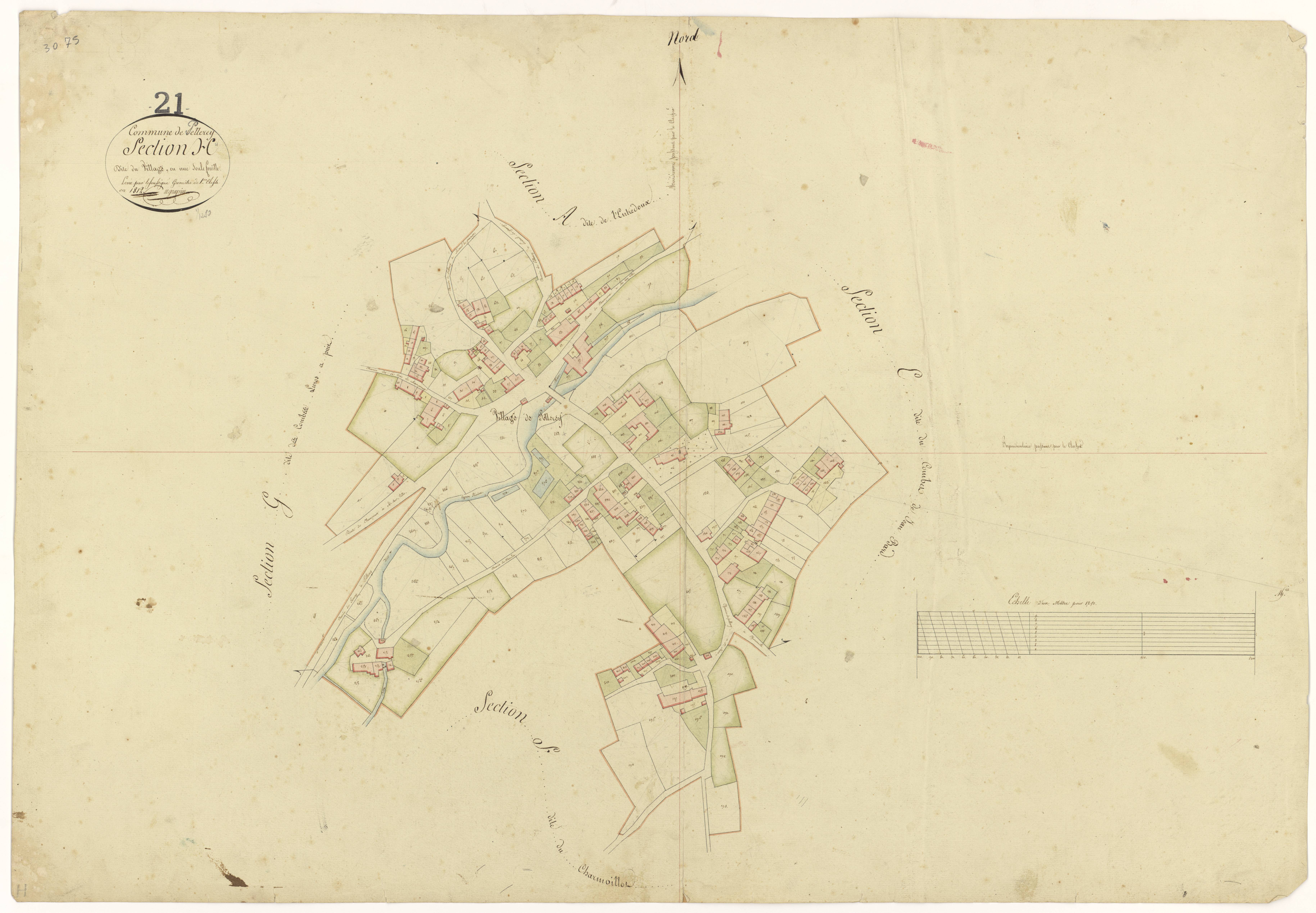 Pellerey - Section H - 3 P PLAN 478/9