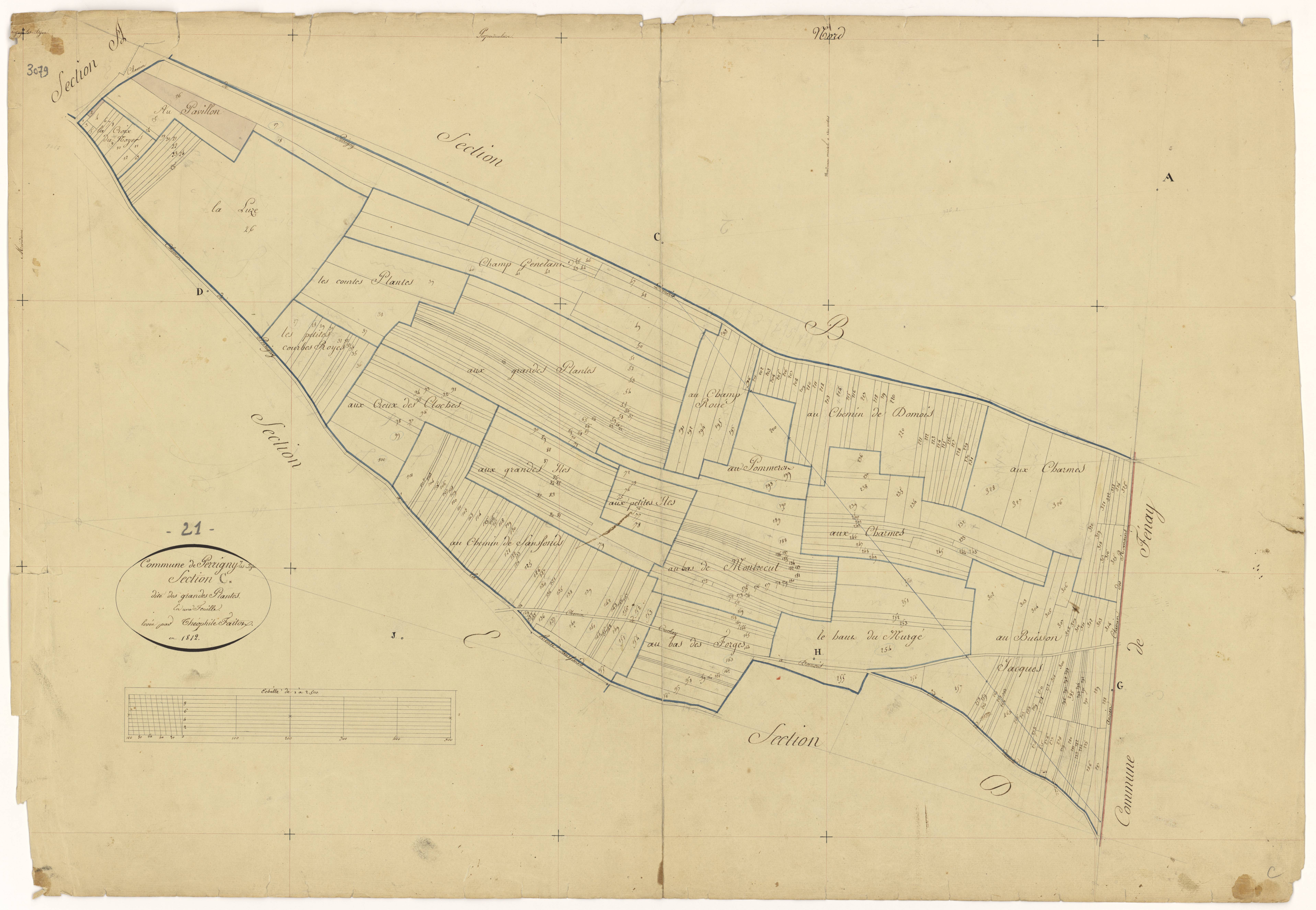 Perrigny-lès-Dijon - Section C - 3 P PLAN 481/4