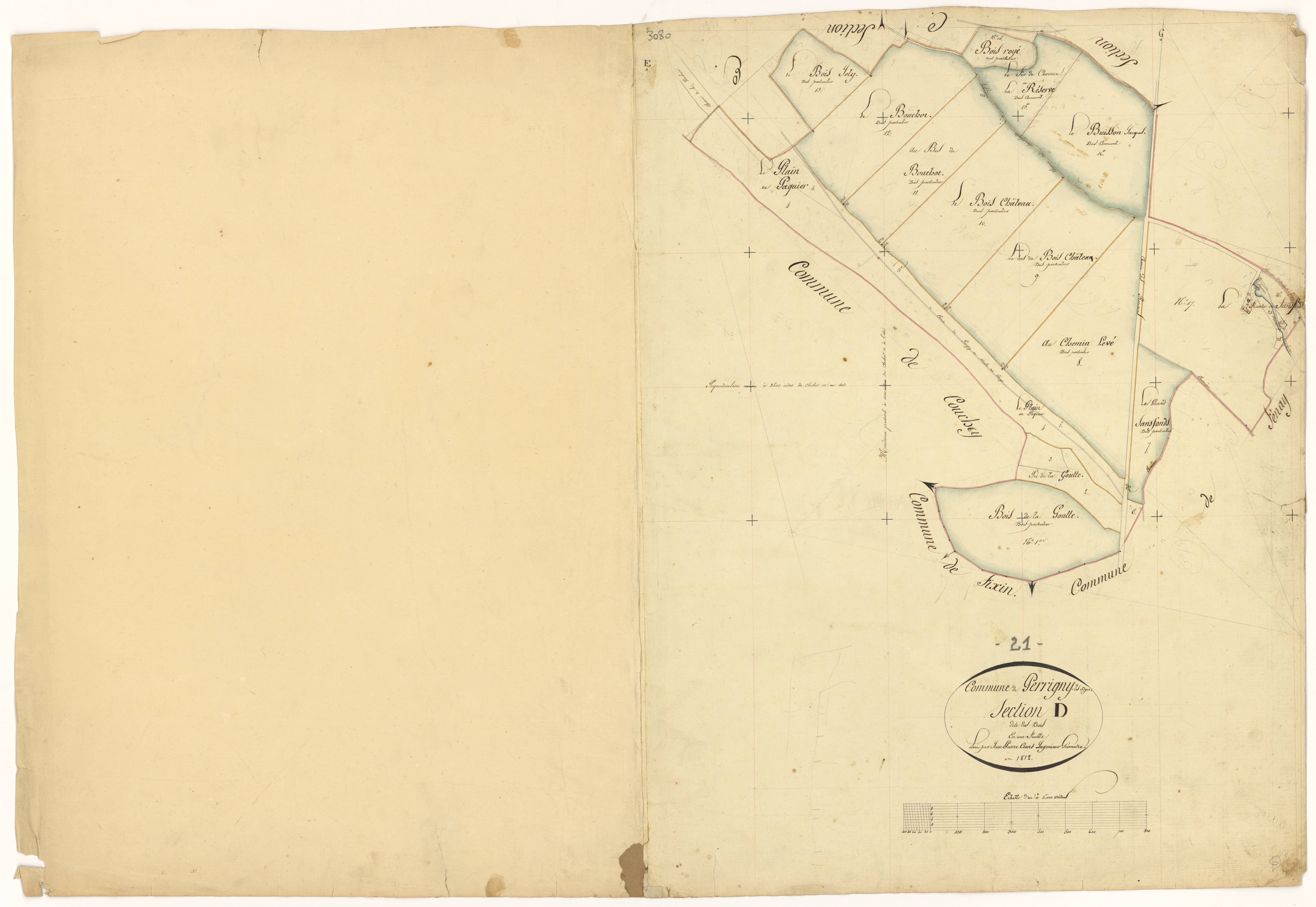 Perrigny-lès-Dijon - Section D - 3 P PLAN 481/5