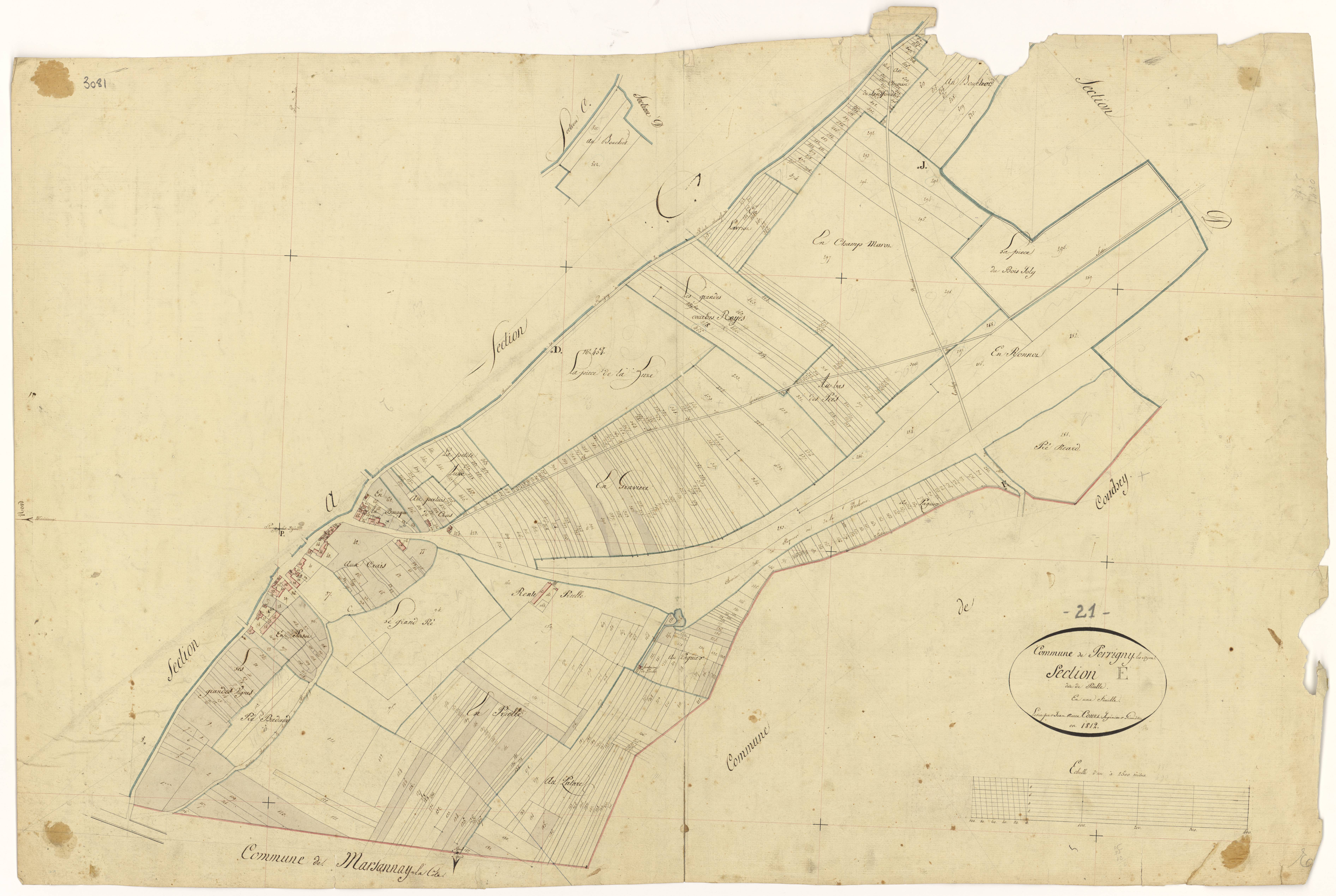 Perrigny-lès-Dijon - Section E - 3 P PLAN 481/6