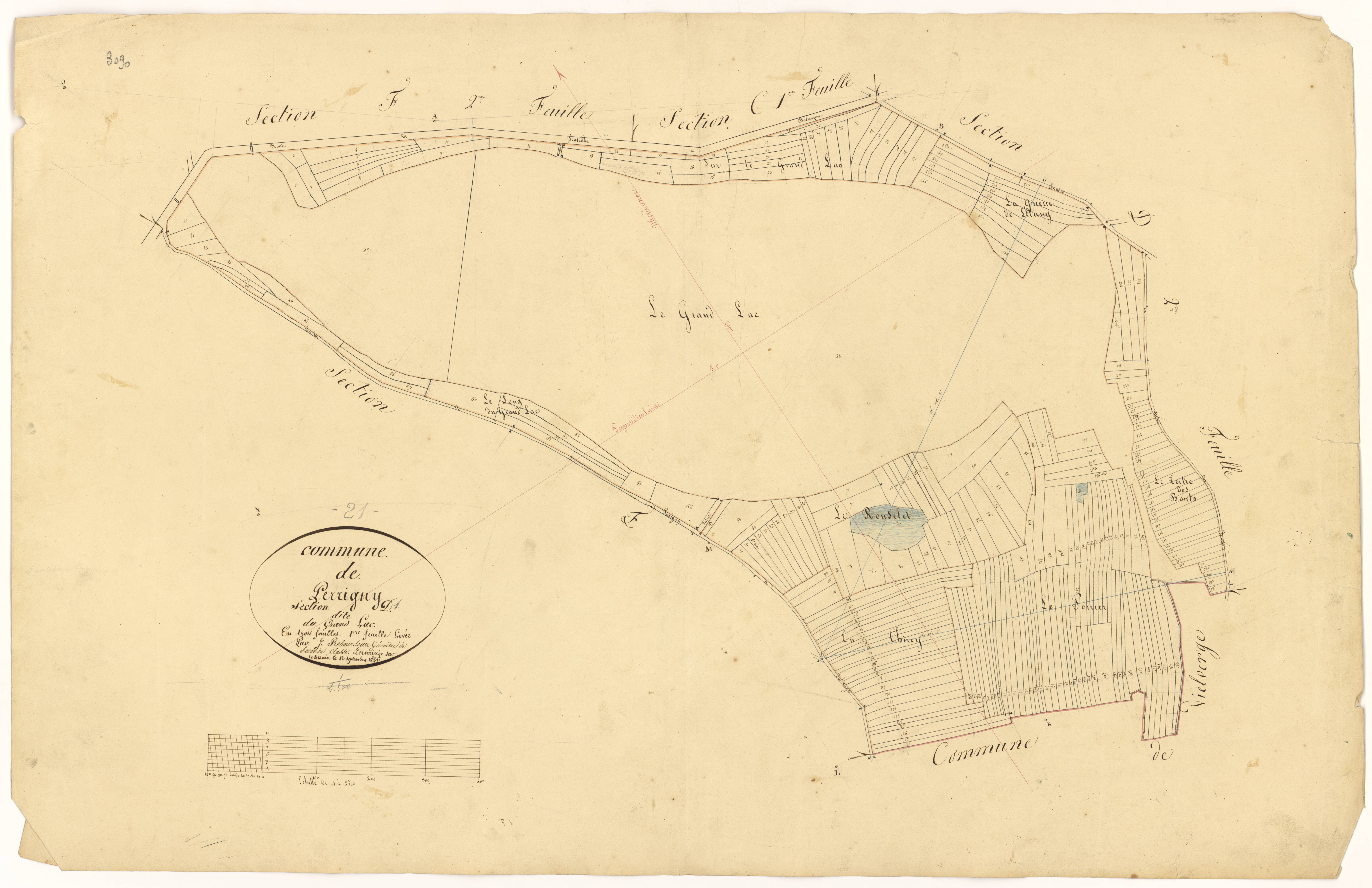 Perrigny-sur-l'Ognon - Section D1 - 3 P PLAN 482/9