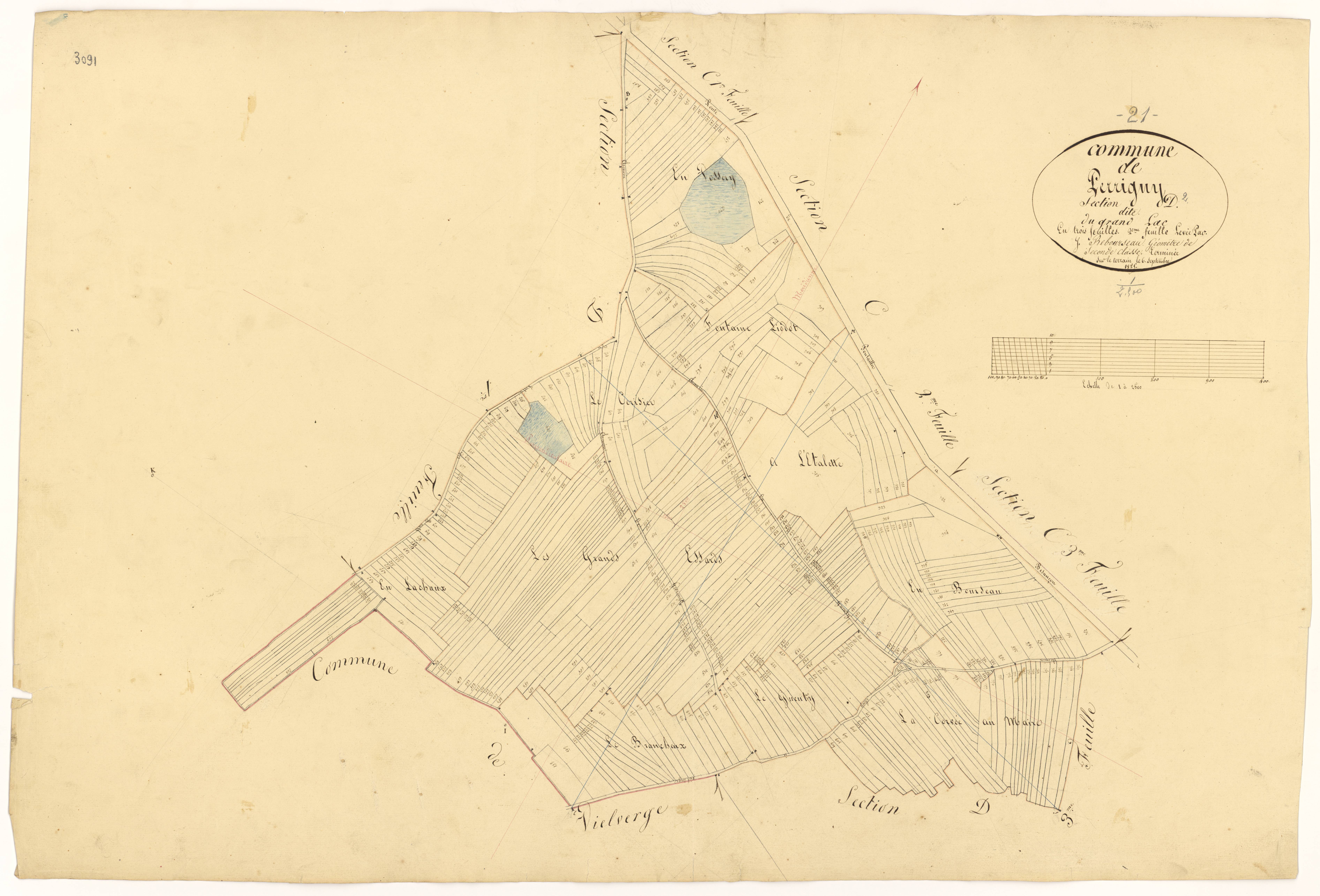 Perrigny-sur-l'Ognon - Section D2 - 3 P PLAN 482/10
