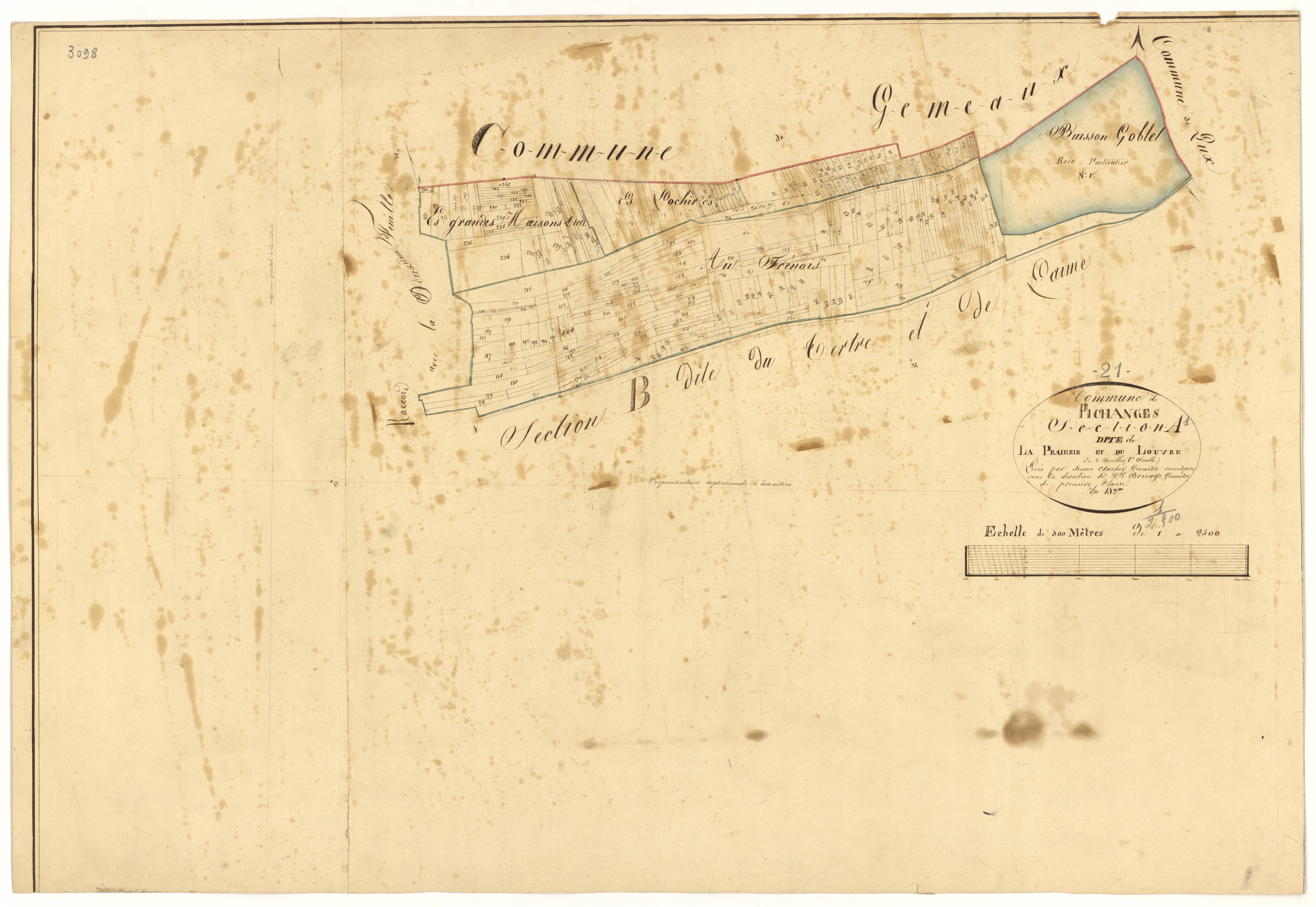 Pichanges - Section A1 - 3 P PLAN 483/2