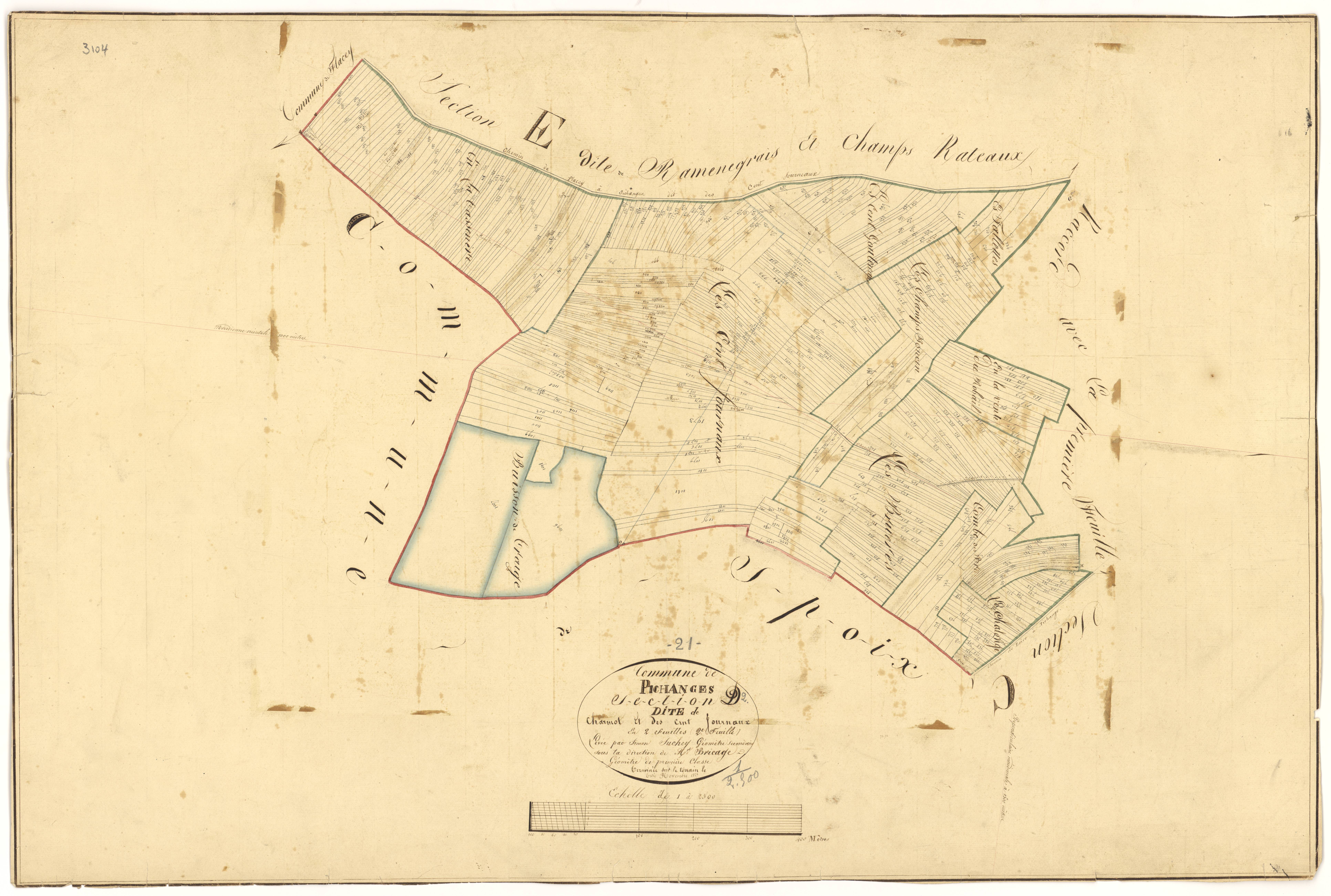 Pichanges - Section D2 - 3 P PLAN 483/8
