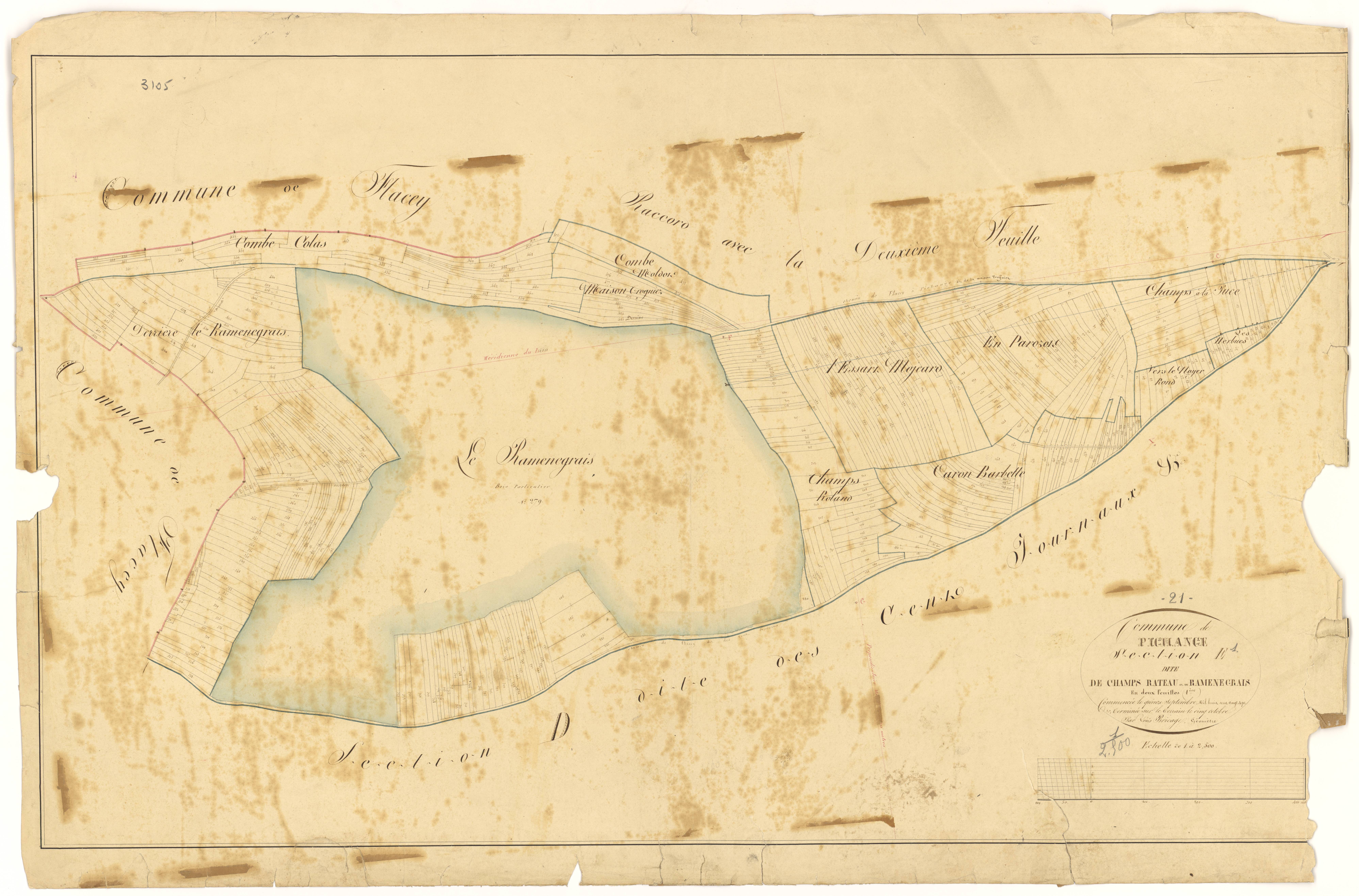 Pichanges - Section E1 - 3 P PLAN 483/9
