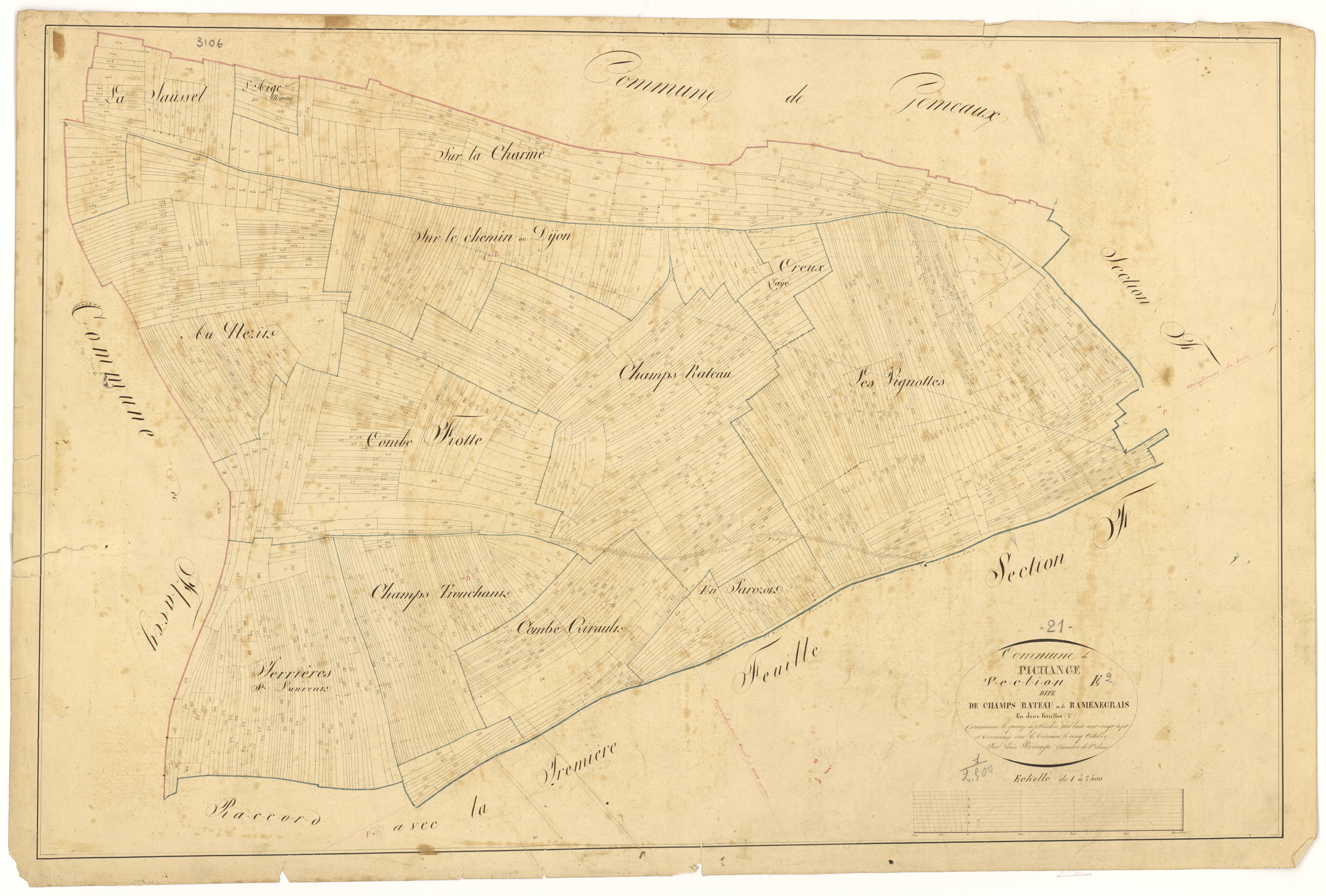 Pichanges - Section E2 - 3 P PLAN 483/10