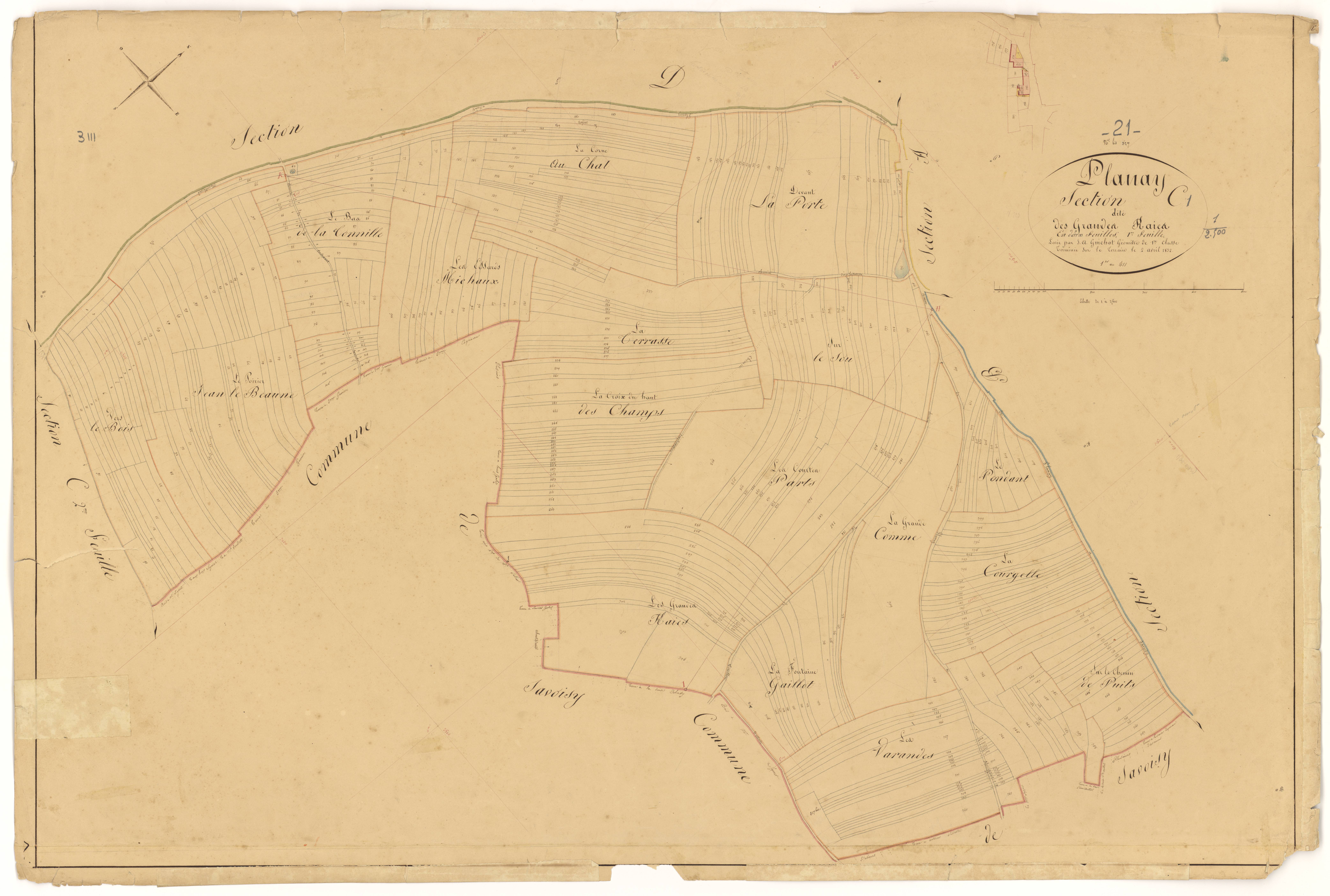 Planay - Section C1 - 3 P PLAN 484/4