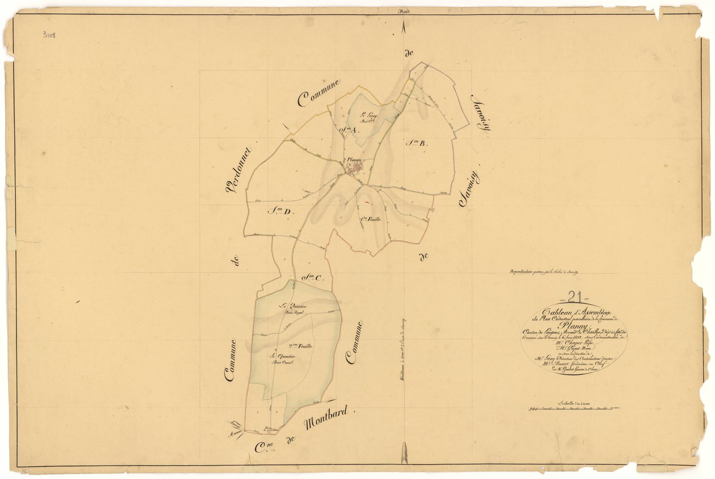 Planay - Tableau d'assemblage - 3 P PLAN 484/1