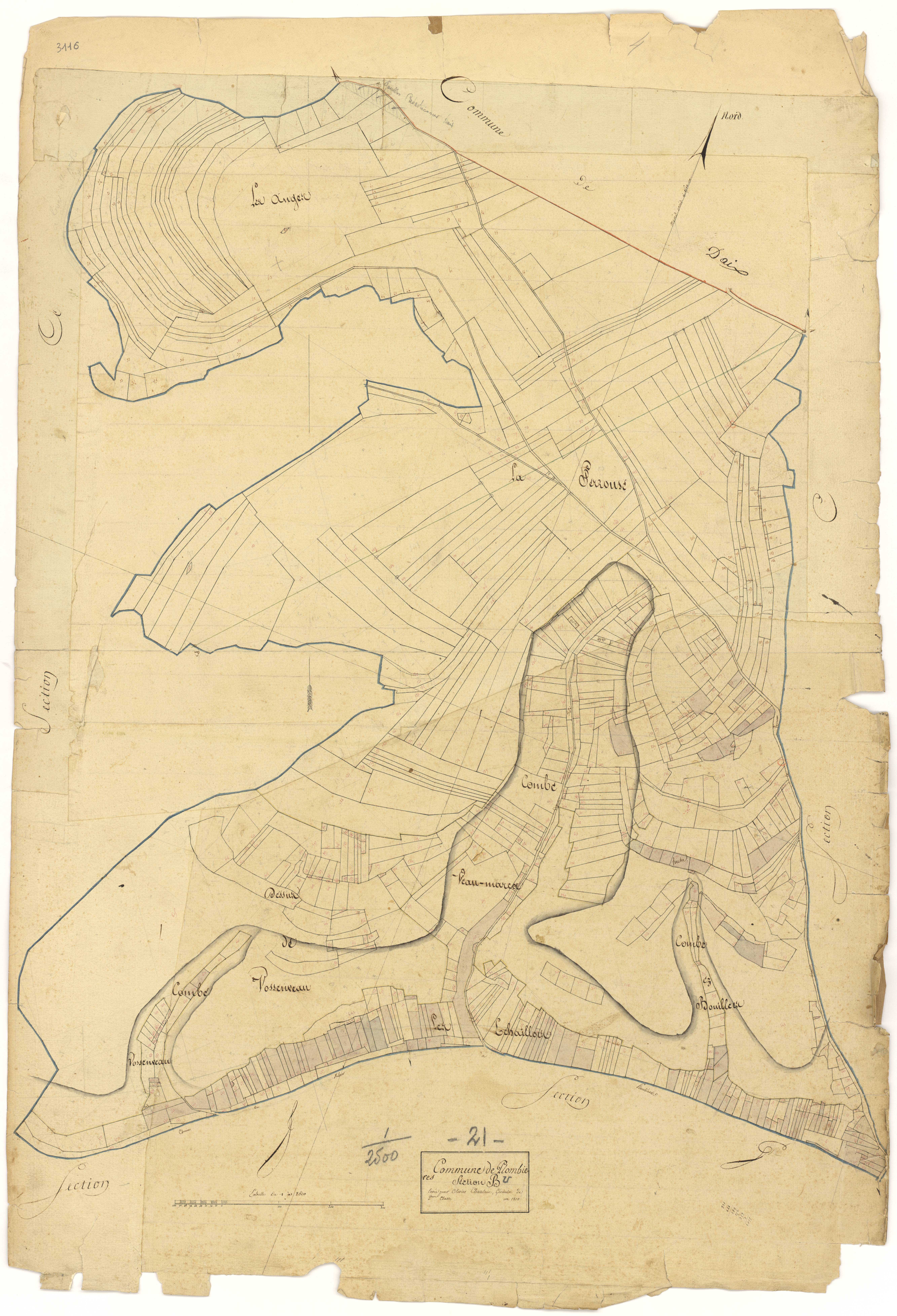 Plombières-lès-Dijon - Section B - 3 P PLAN 485/3