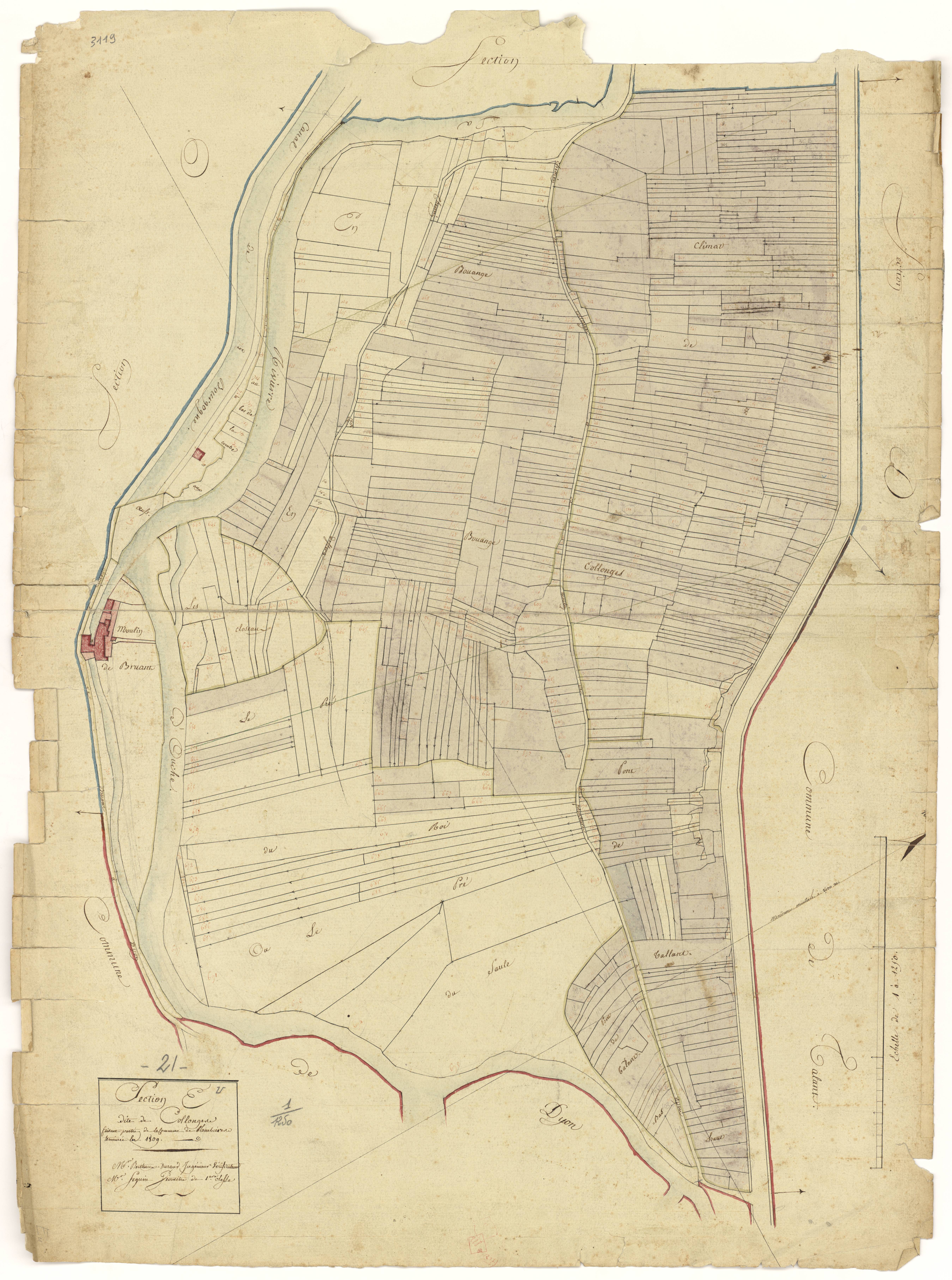 Plombières-lès-Dijon - Section E - 3 P PLAN 485/6