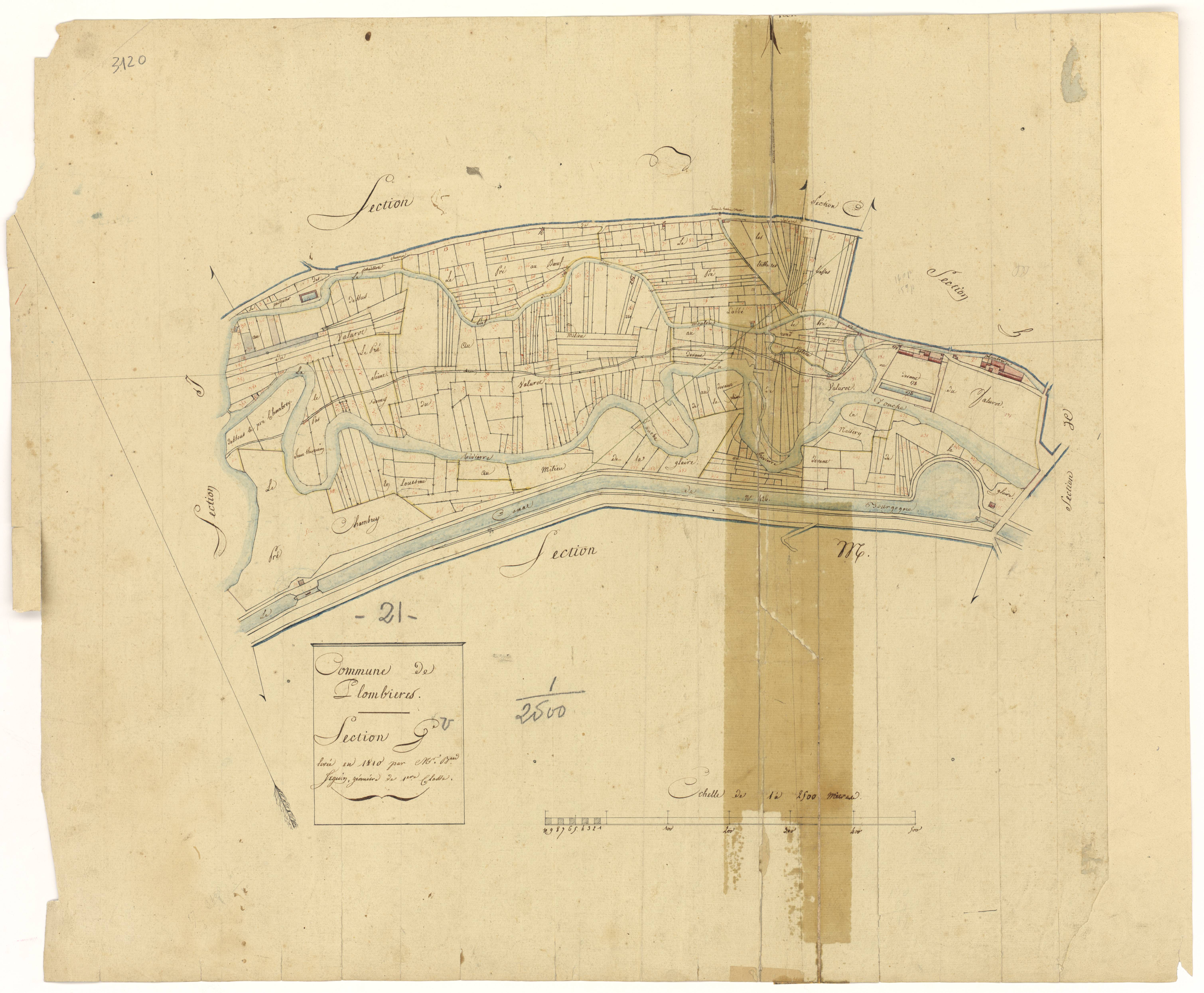 Plombières-lès-Dijon - Section G - 3 P PLAN 485/7