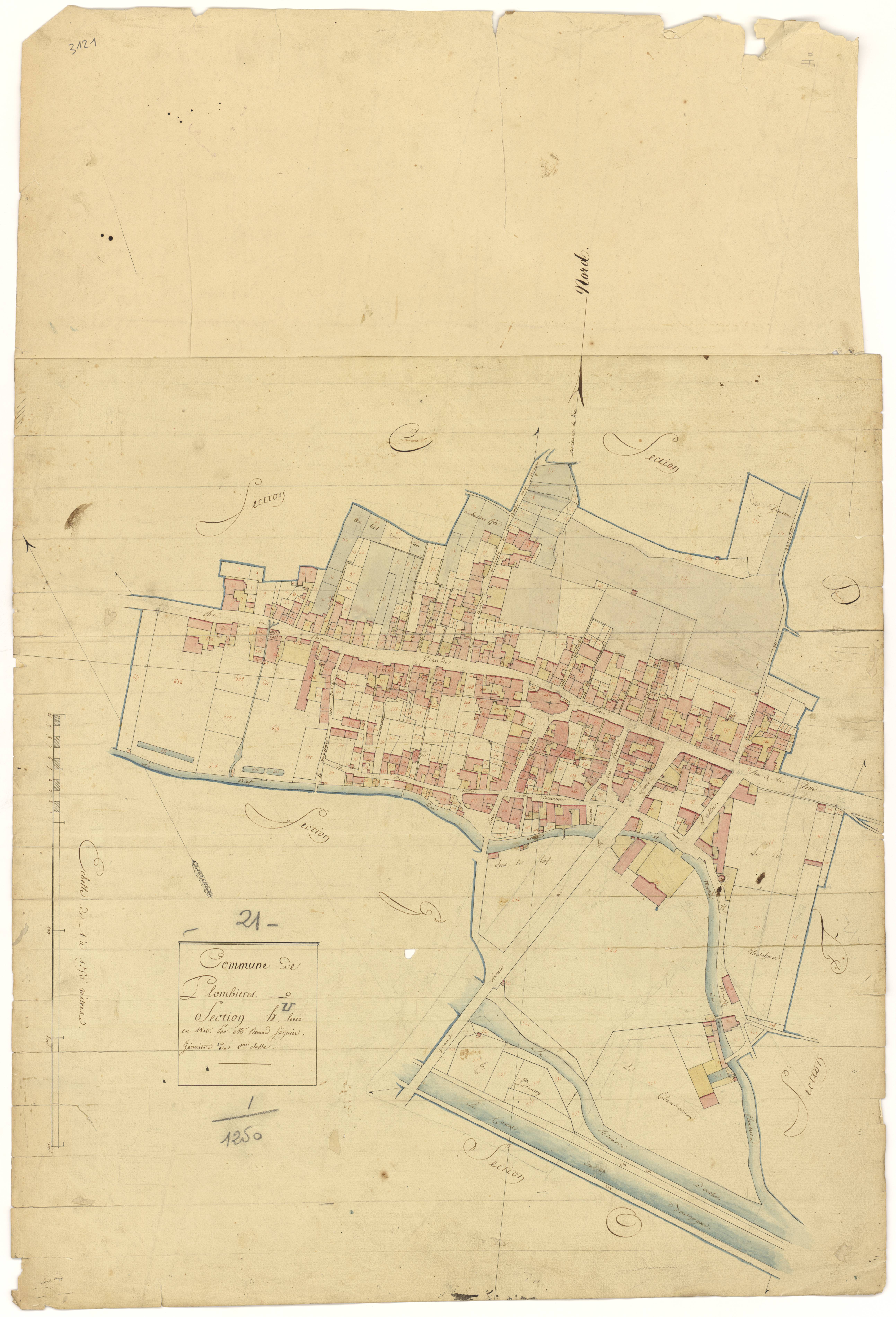 Plombières-lès-Dijon - Section H - 3 P PLAN 485/8
