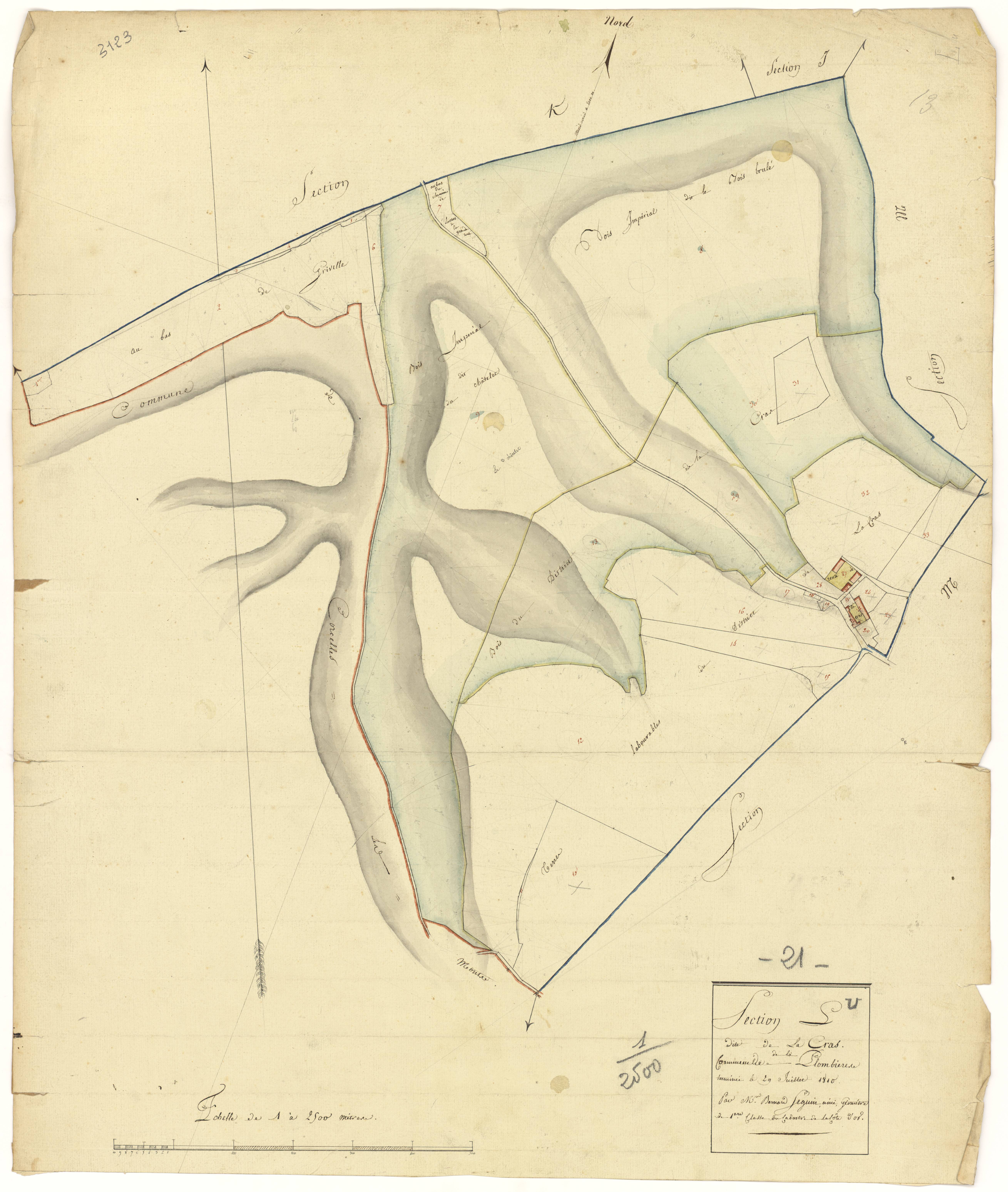 Plombières-lès-Dijon - Section L - 3 P PLAN 485/10