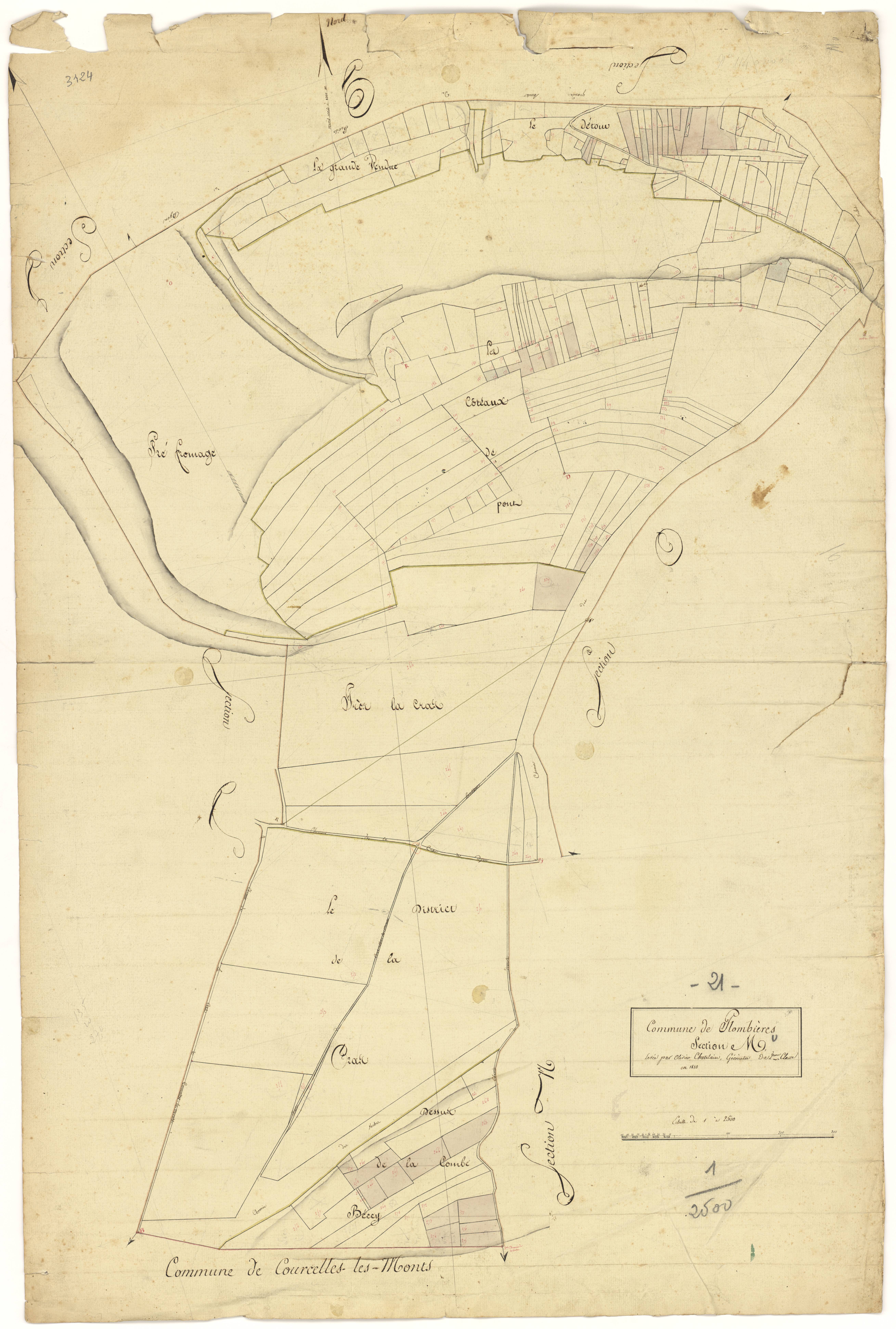 Plombières-lès-Dijon - Section M - 3 P PLAN 485/11