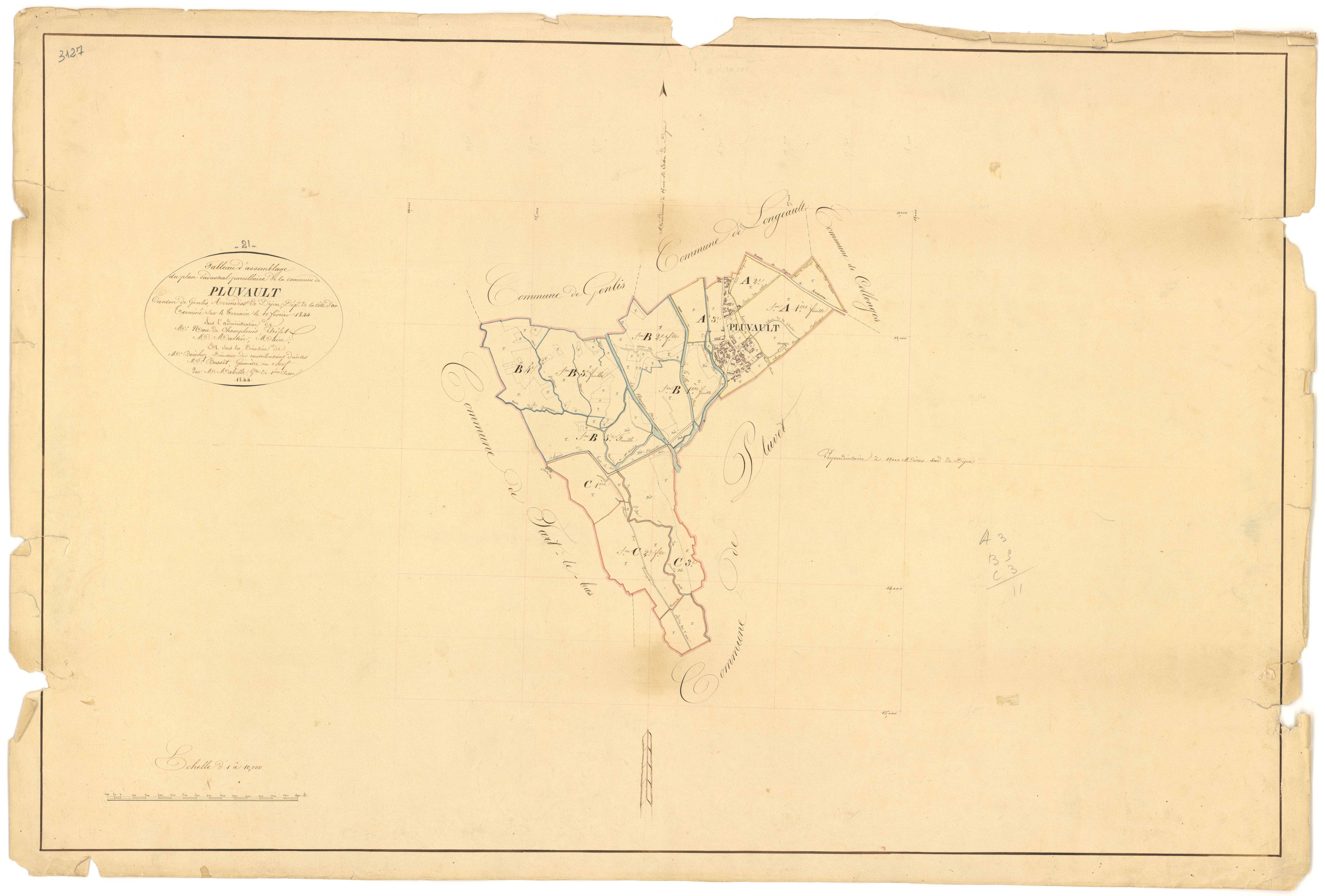 Pluvault - Tableau d'assemblage - 3 P PLAN 486/1