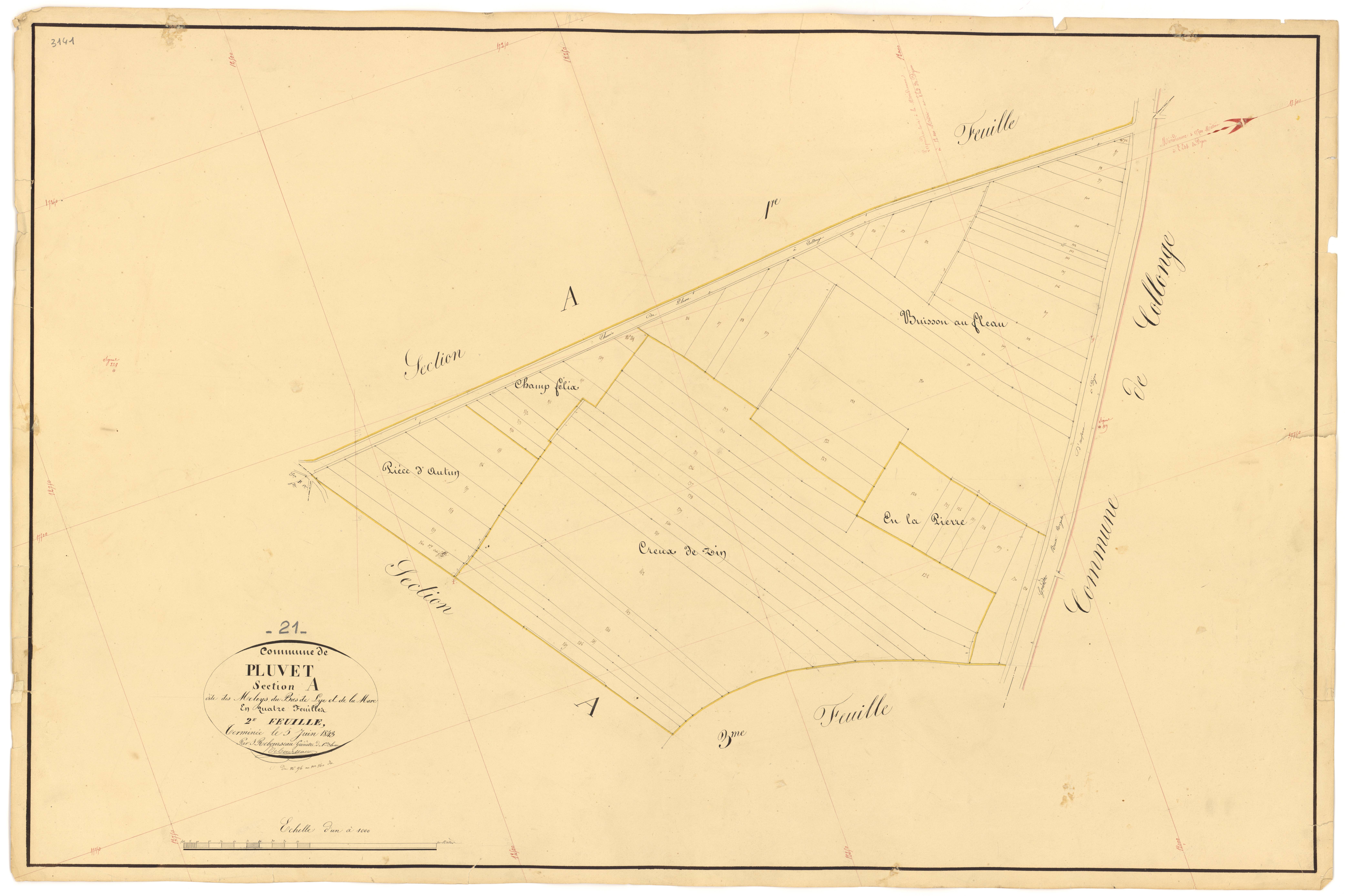 Pluvet - Section A2 - 3 P PLAN 487/3