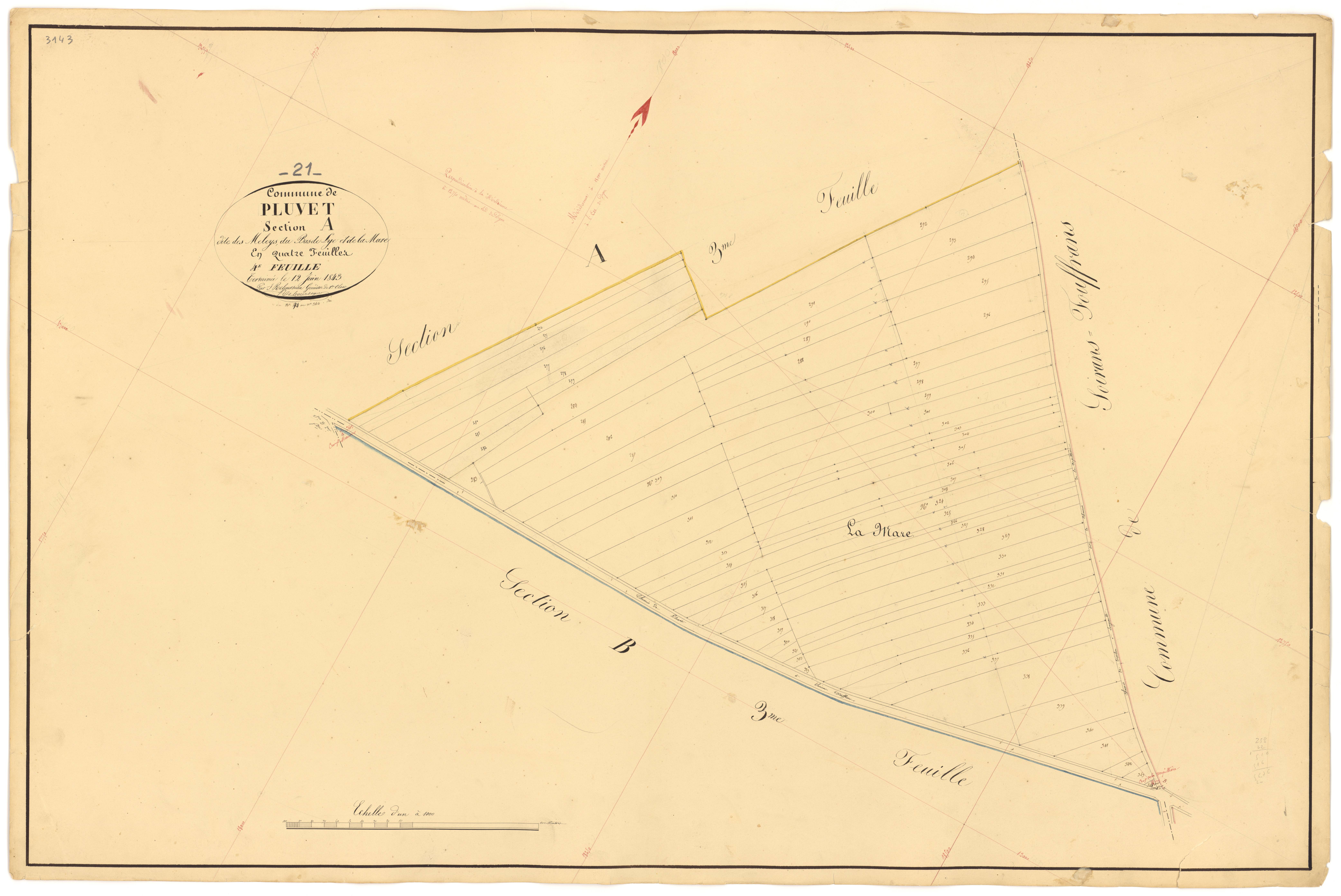 Pluvet - Section A4 - 3 P PLAN 487/5