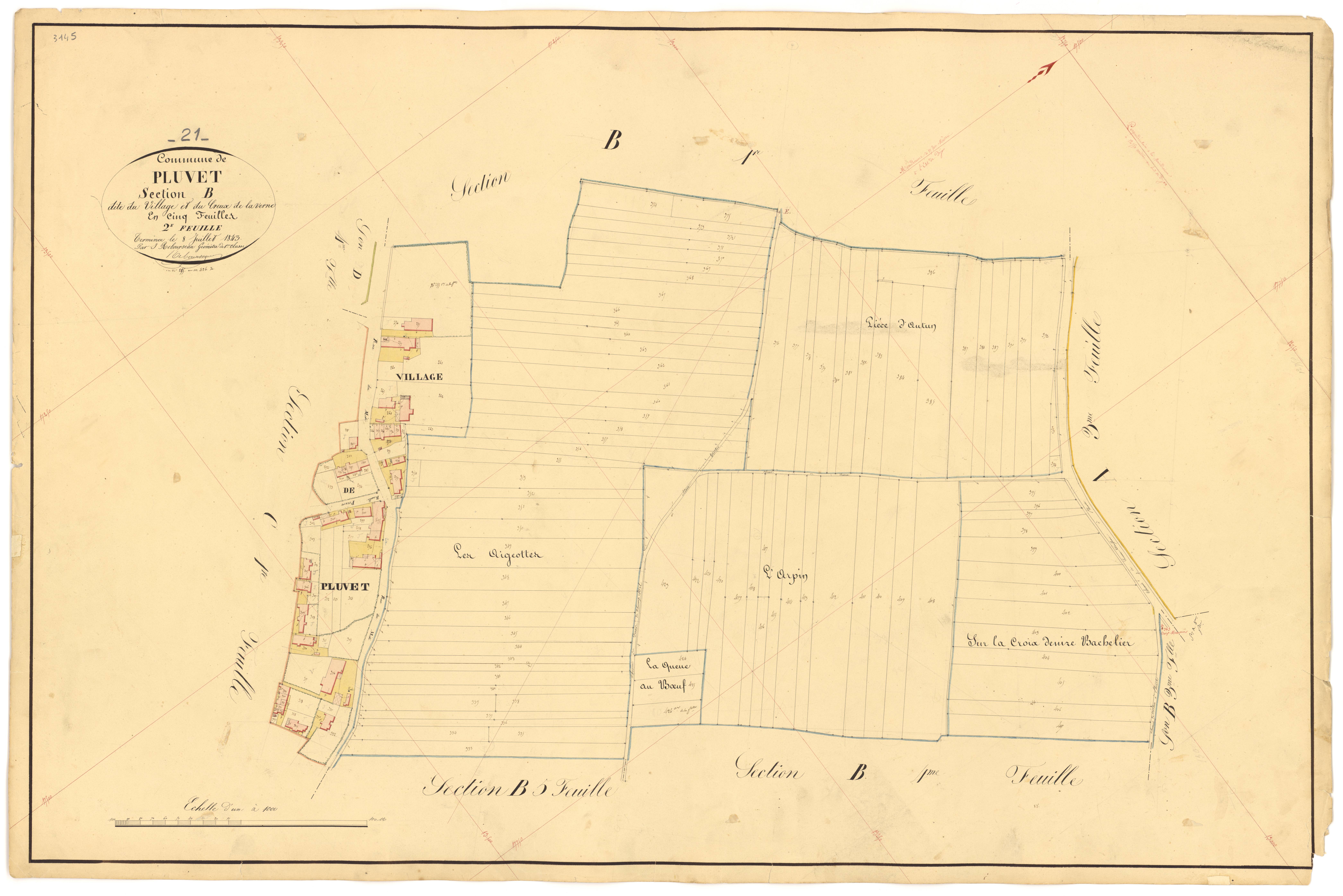 Pluvet - Section B2 - 3 P PLAN 487/7