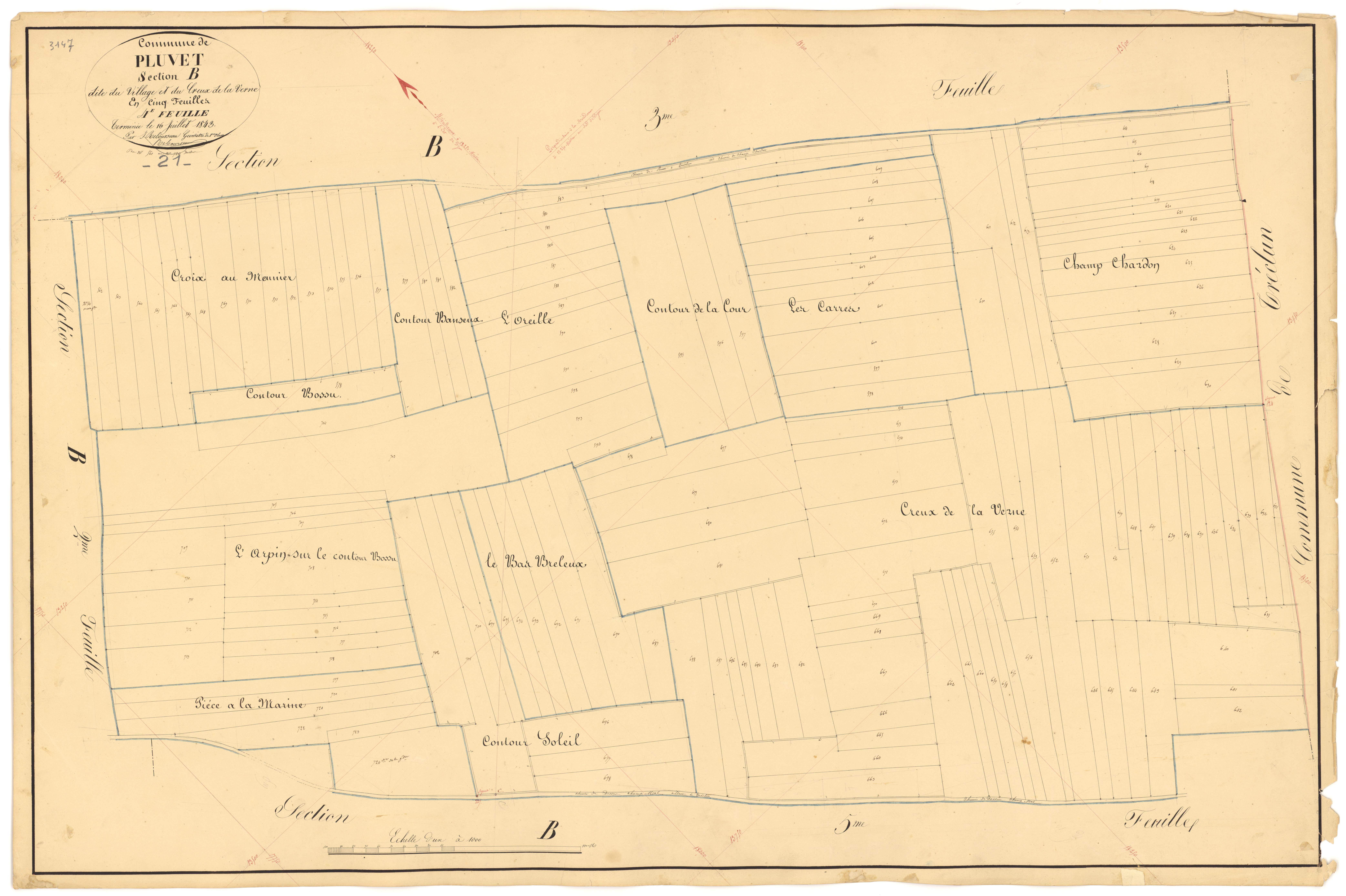 Pluvet - Section B4 - 3 P PLAN 487/9