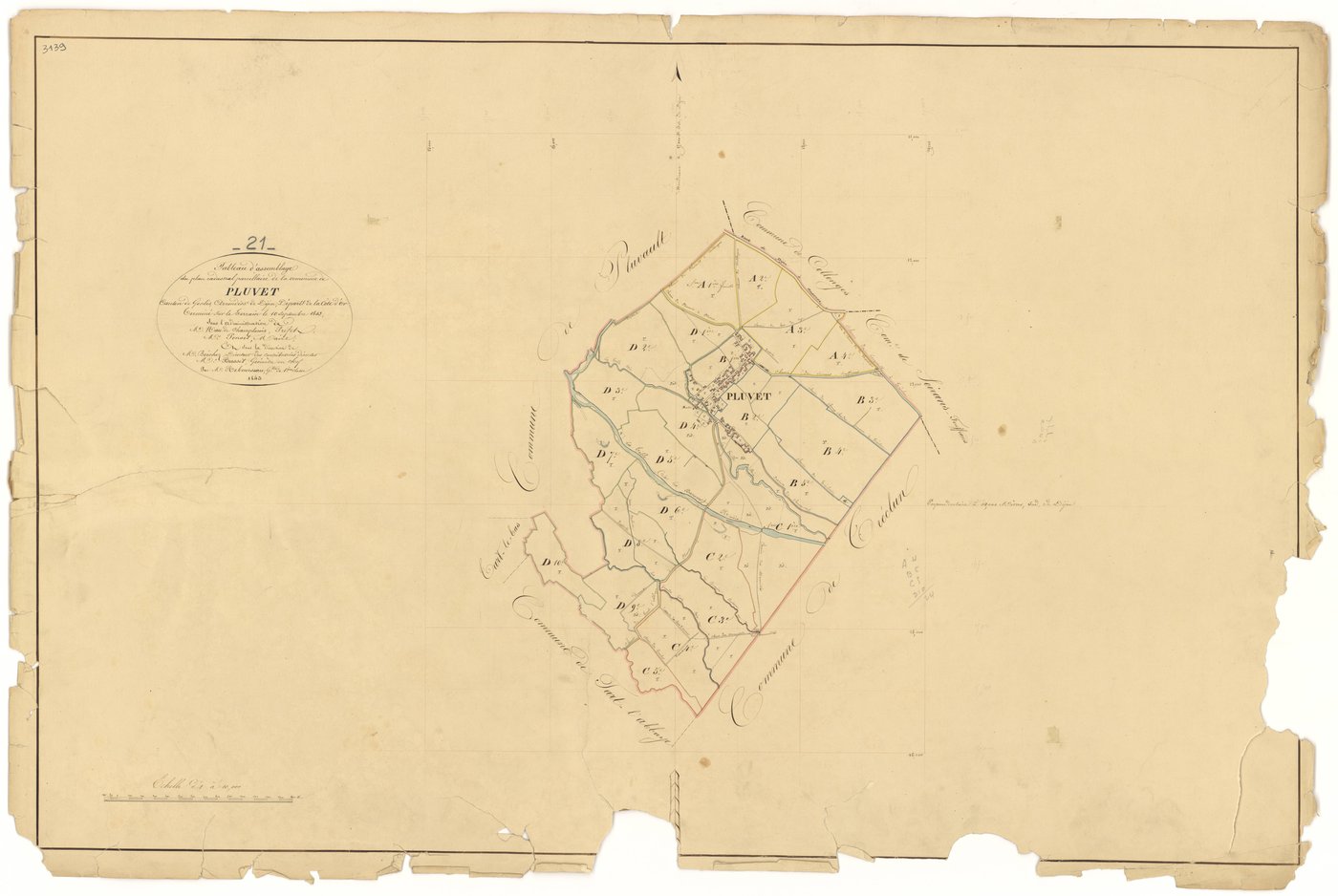 Pluvet - Tableau d'assemblage - 3 P PLAN 487/1