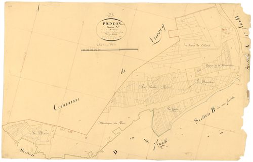 Poinçon-lès-Larrey - Section A2 - 3 P PLAN 488/3