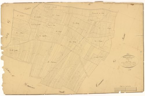 Poinçon-lès-Larrey - Section C1 - 3 P PLAN 488/5