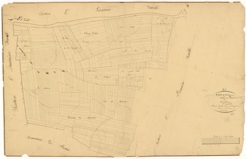 Poinçon-lès-Larrey - Section C2 - 3 P PLAN 488/6