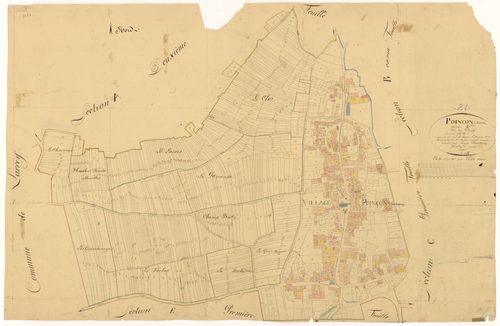 Poinçon-lès-Larrey - Section D - 3 P PLAN 488/7
