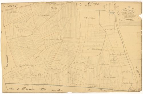 Poinçon-lès-Larrey - Section E1 - 3 P PLAN 488/8