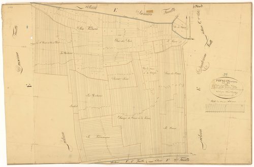 Poinçon-lès-Larrey - Section E3 - 3 P PLAN 488/10