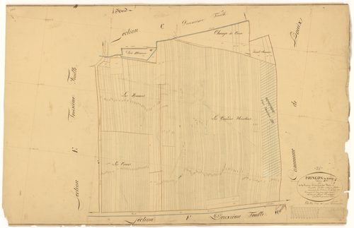 Poinçon-lès-Larrey - Section E4 - 3 P PLAN 488/12