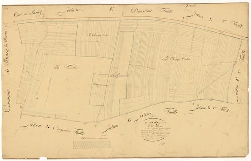 Poinçon-lès-Larrey - Section F1 - 3 P PLAN 488/13