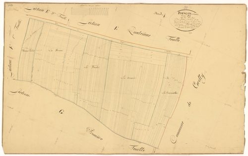 Poinçon-lès-Larrey - Section F2 - 3 P PLAN 488/14