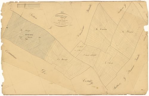 Poinçon-lès-Larrey - Section G2 - 3 P PLAN 488/16