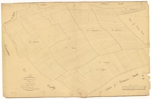 Poinçon-lès-Larrey - Section G3 - 3 P PLAN 488/17