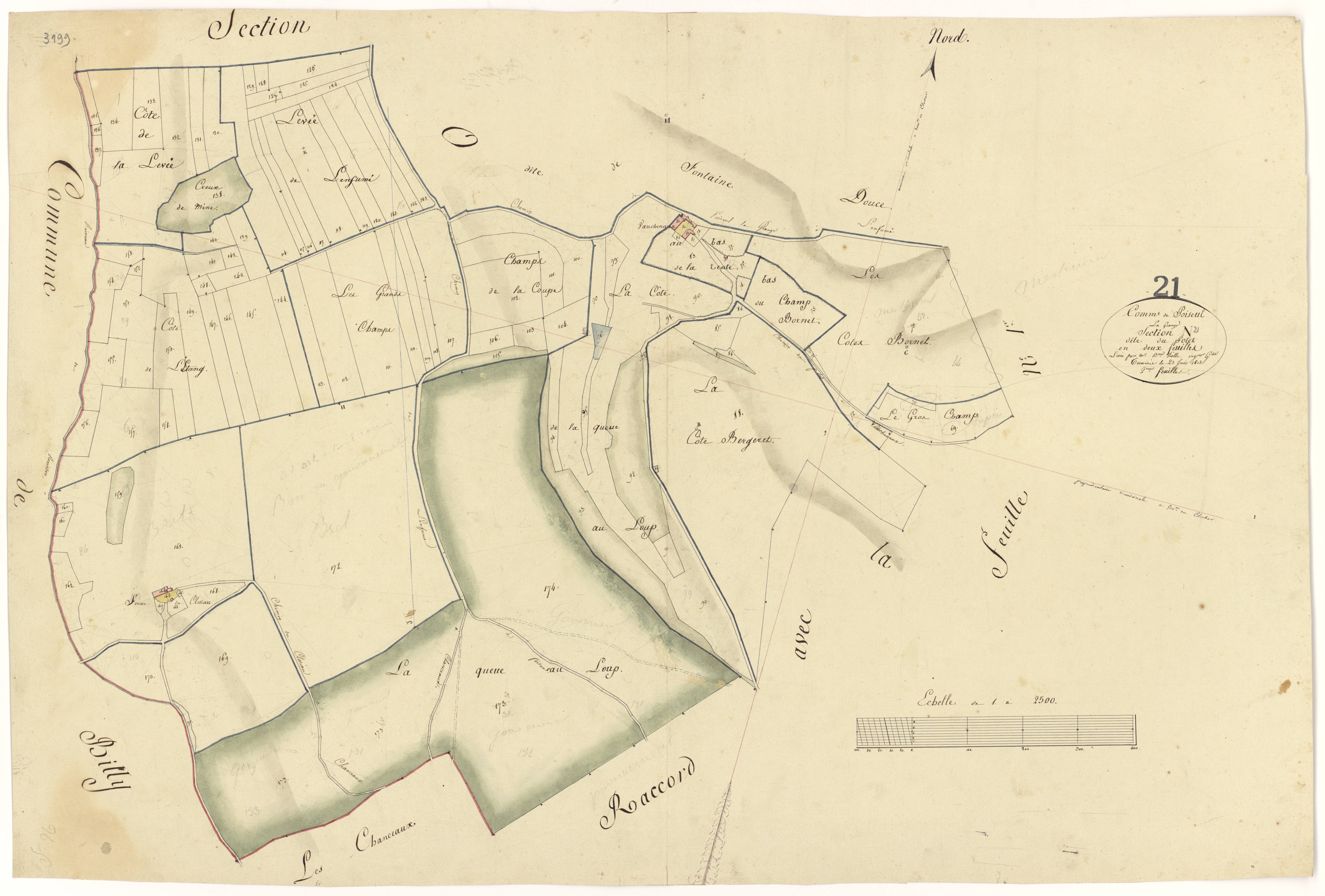 Poiseul-la-Grange - Section N2 - 3 P PLAN 489/16